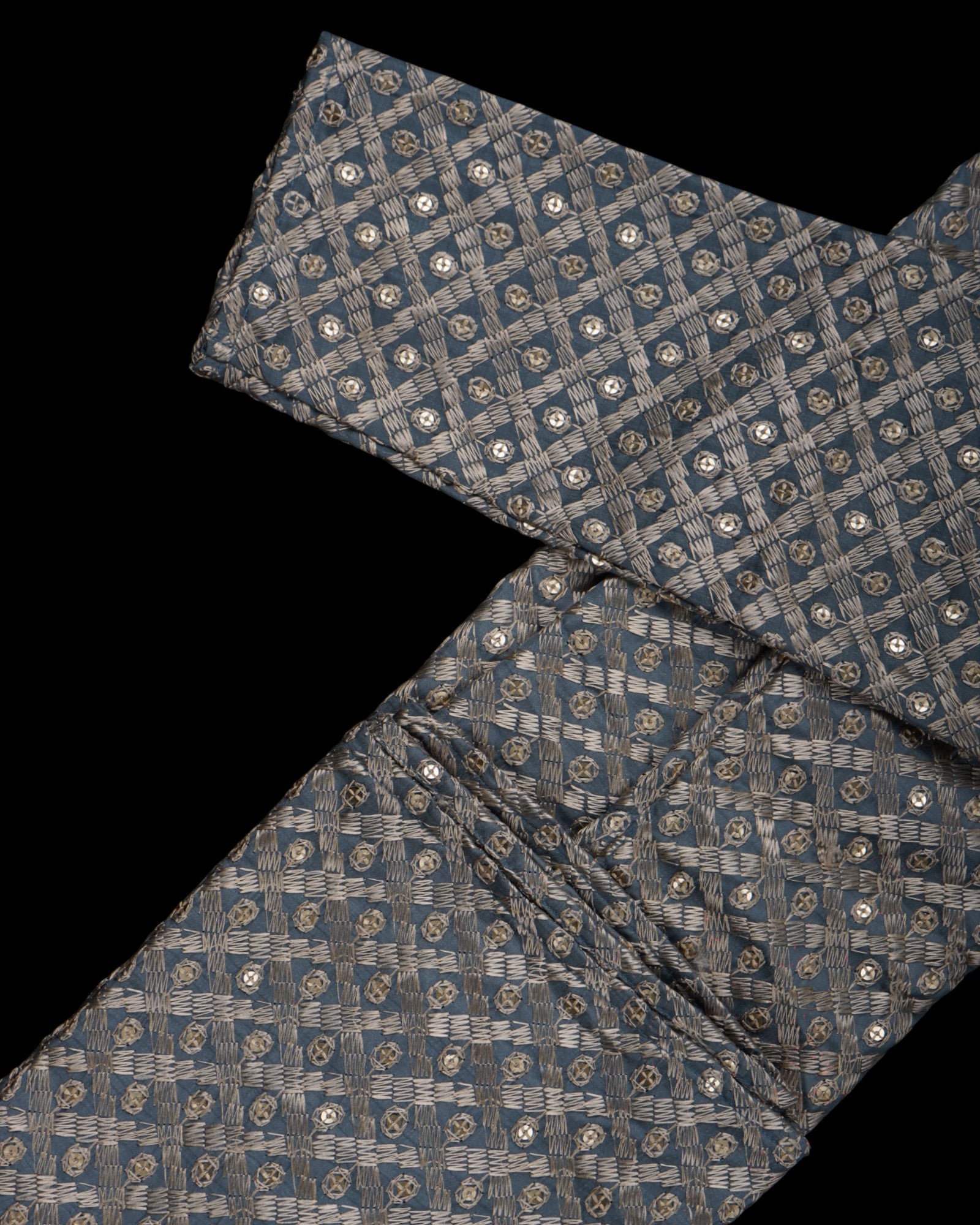 Diamond Pattern Cotton Kurta Pajama Set