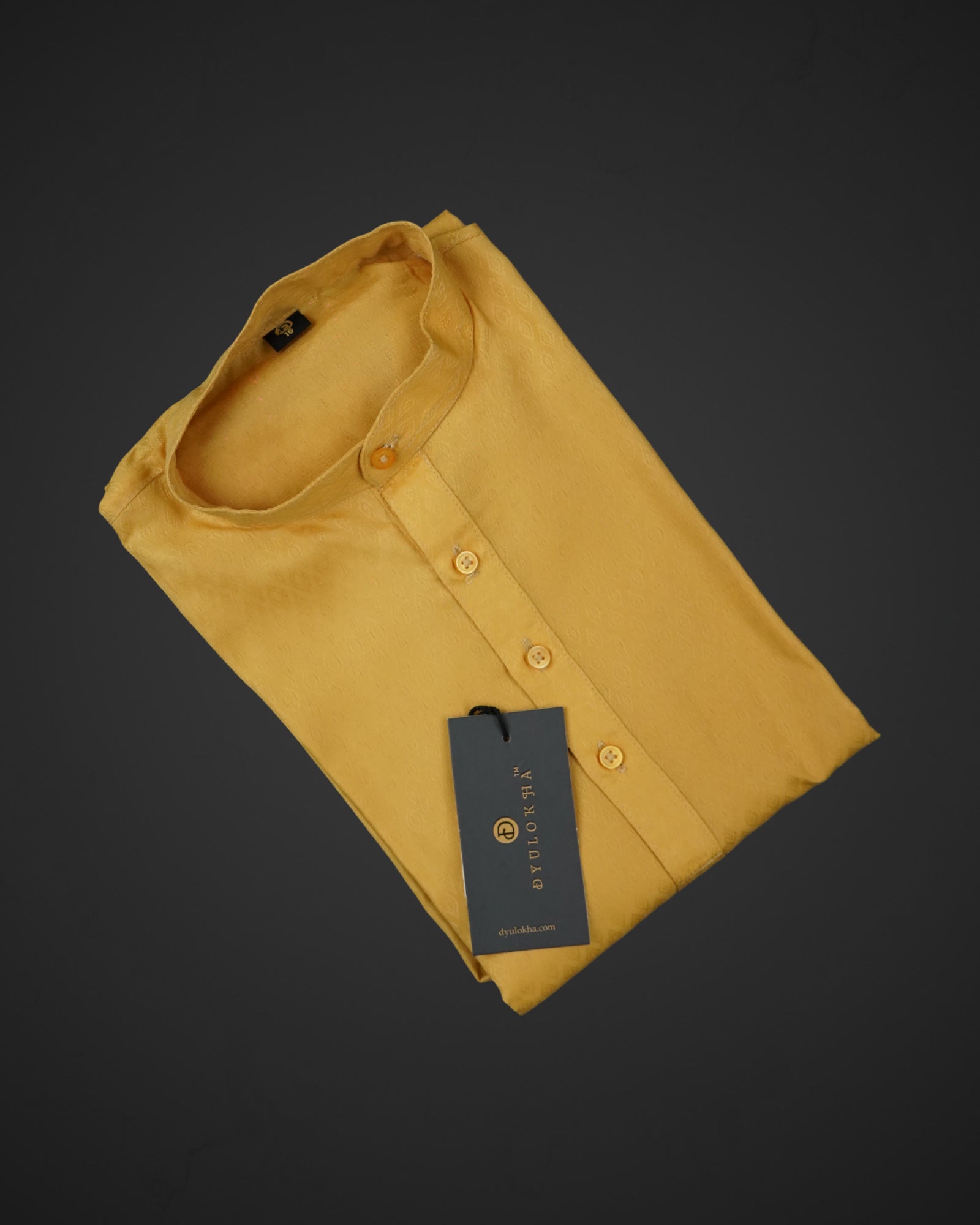 Boys Textured Cotton Blend Kurta Pajama Set