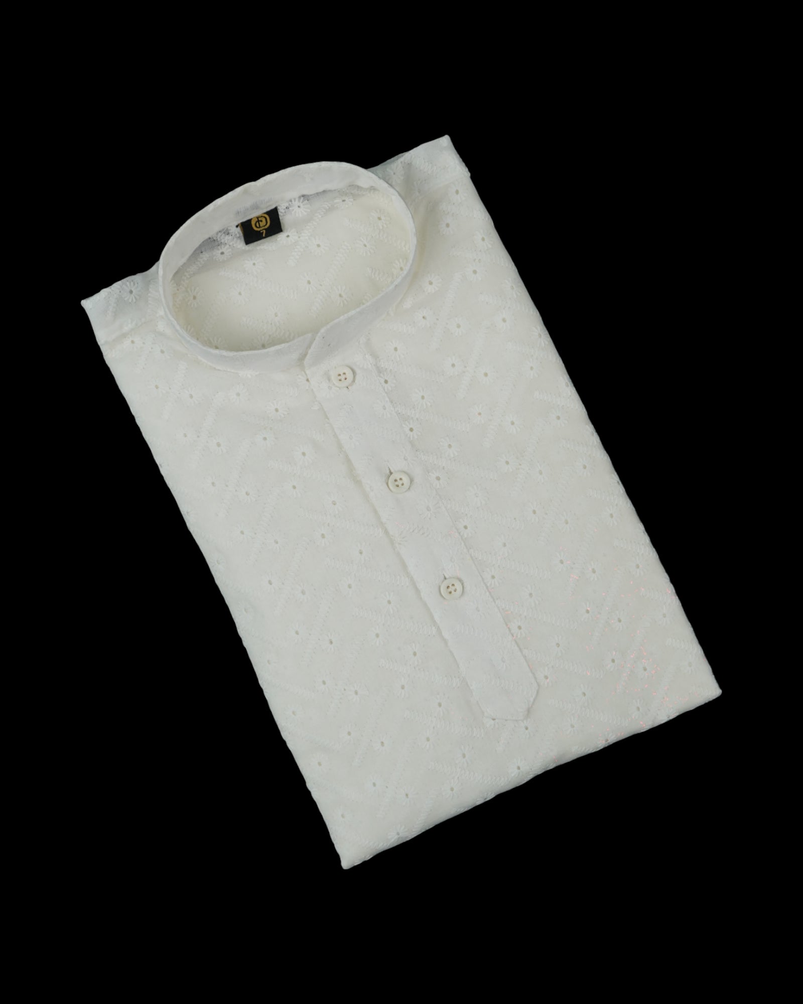 Cotton Kurta Pajama with Intricate Embroidery
