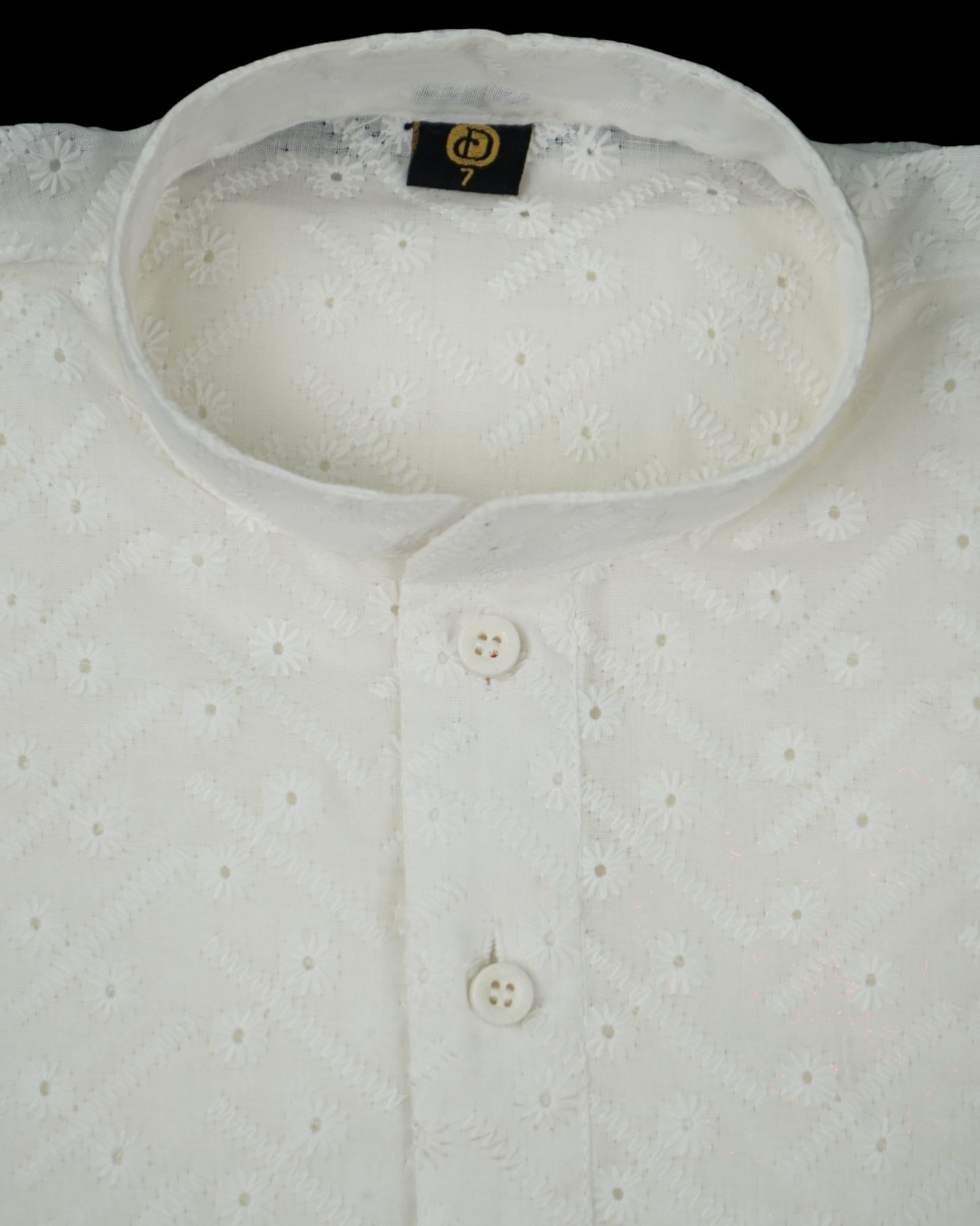 Cotton Kurta Pajama with Intricate Embroidery