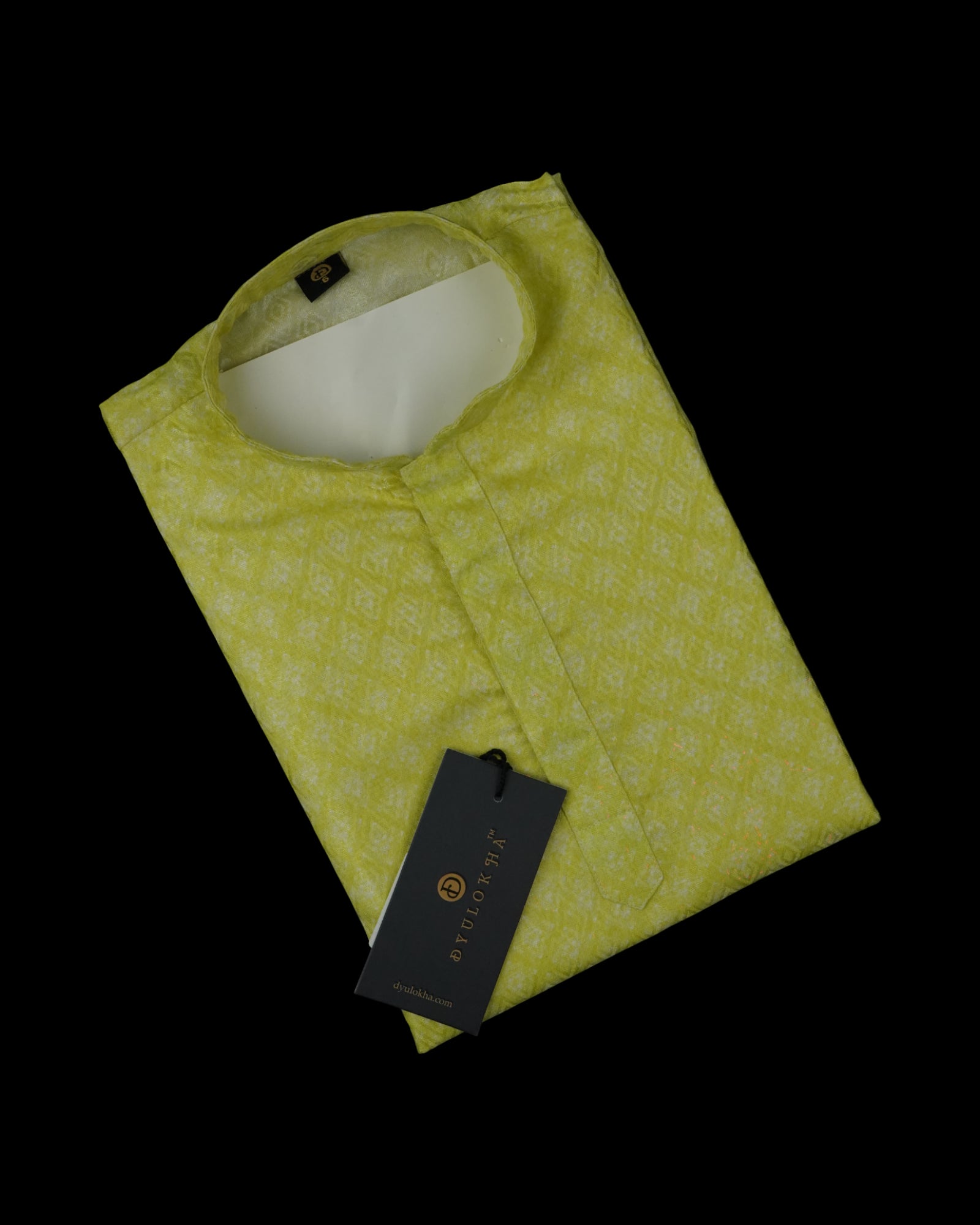 Textured Cotton Blend Kids Kurta Pajama Set