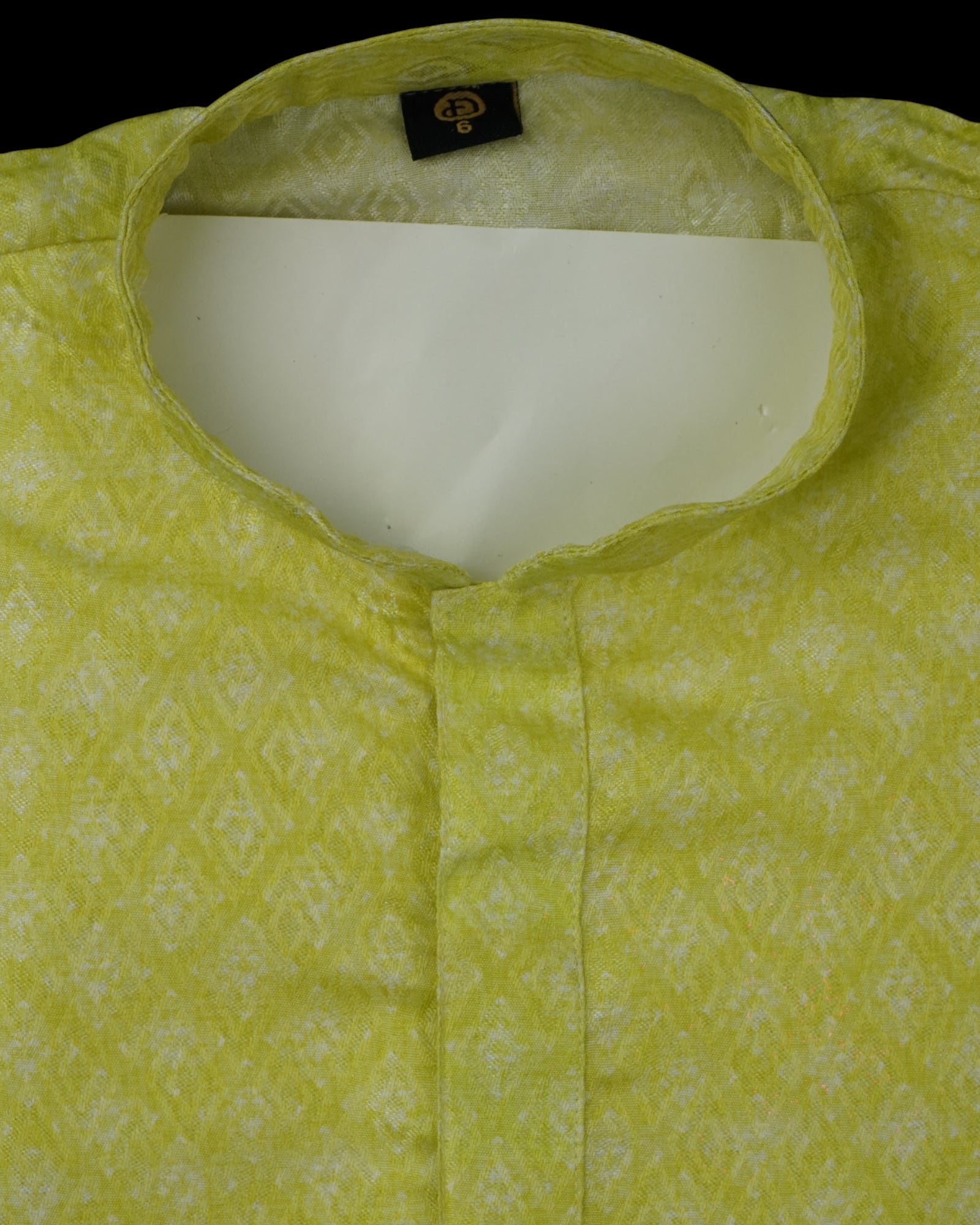 Textured Cotton Blend Kids Kurta Pajama Set
