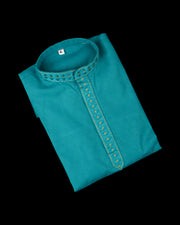 Cotton Solid Color Kurta Pajama Set