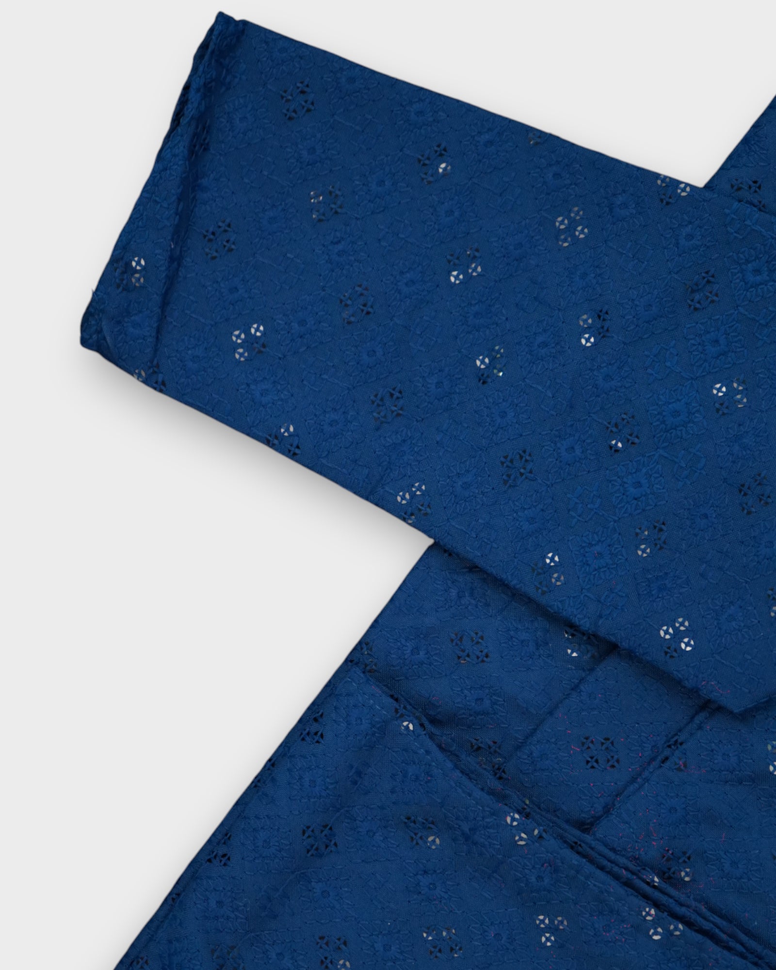 Cotton Blend Sequins Embroidered Kurta Pajama