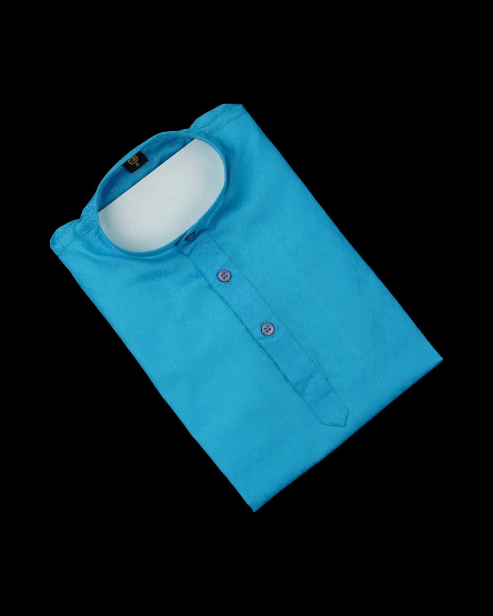 Boys Textured Cotton Blend Kurta Pajama Set