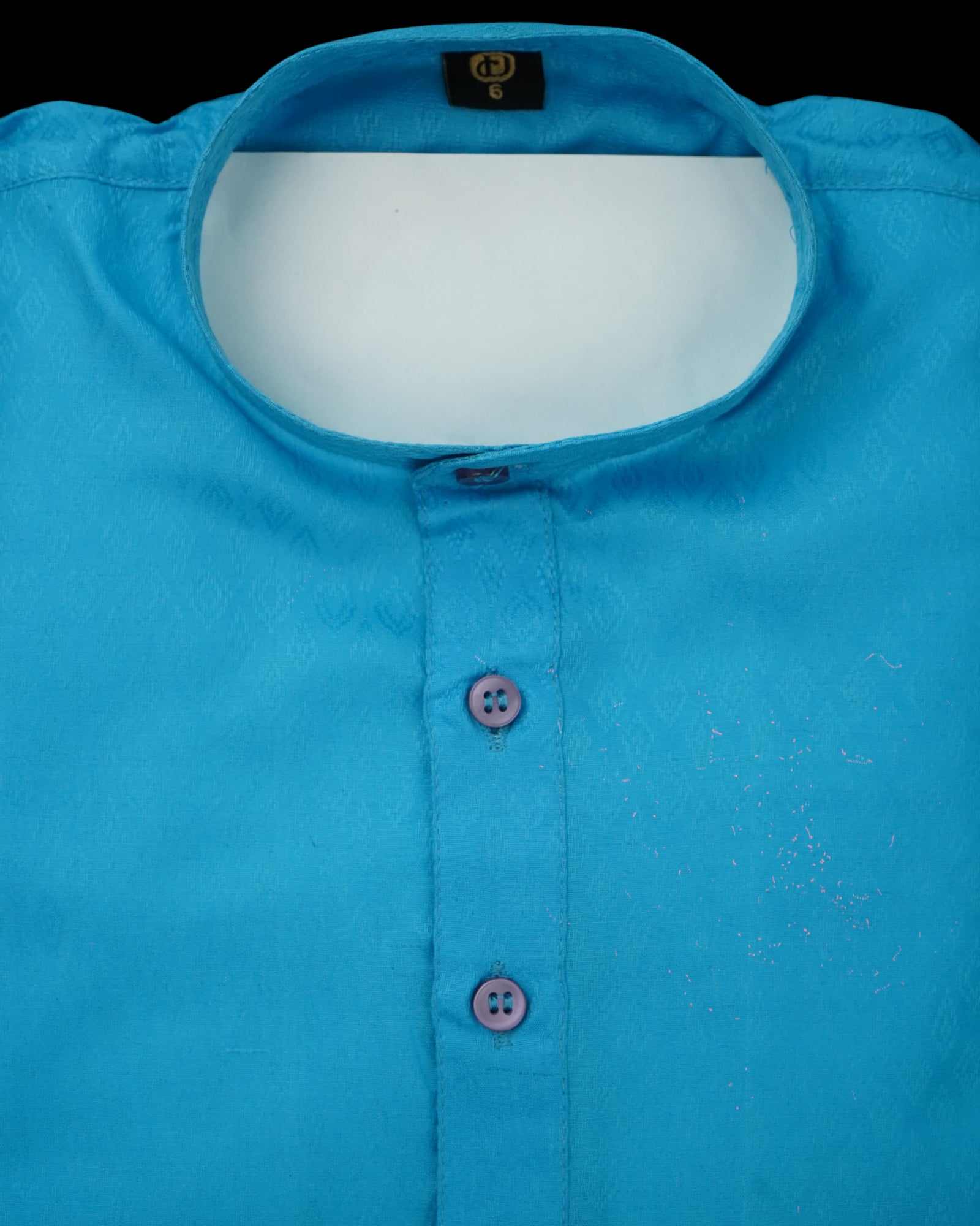 Boys Textured Cotton Blend Kurta Pajama Set