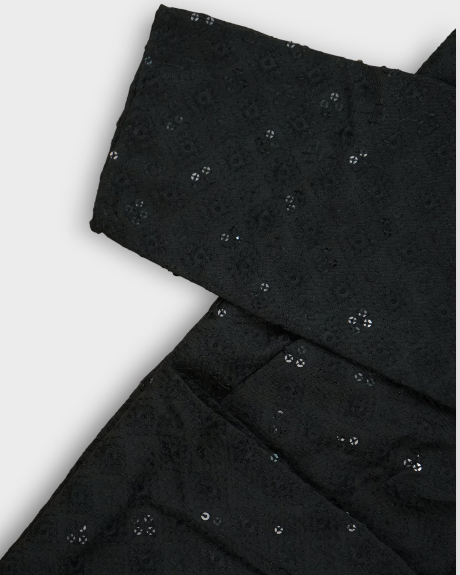 Cotton Blend Sequins Embroidered Kurta Pajama
