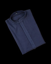 Textured Cotton Embroidered Kurta Pajama Set
