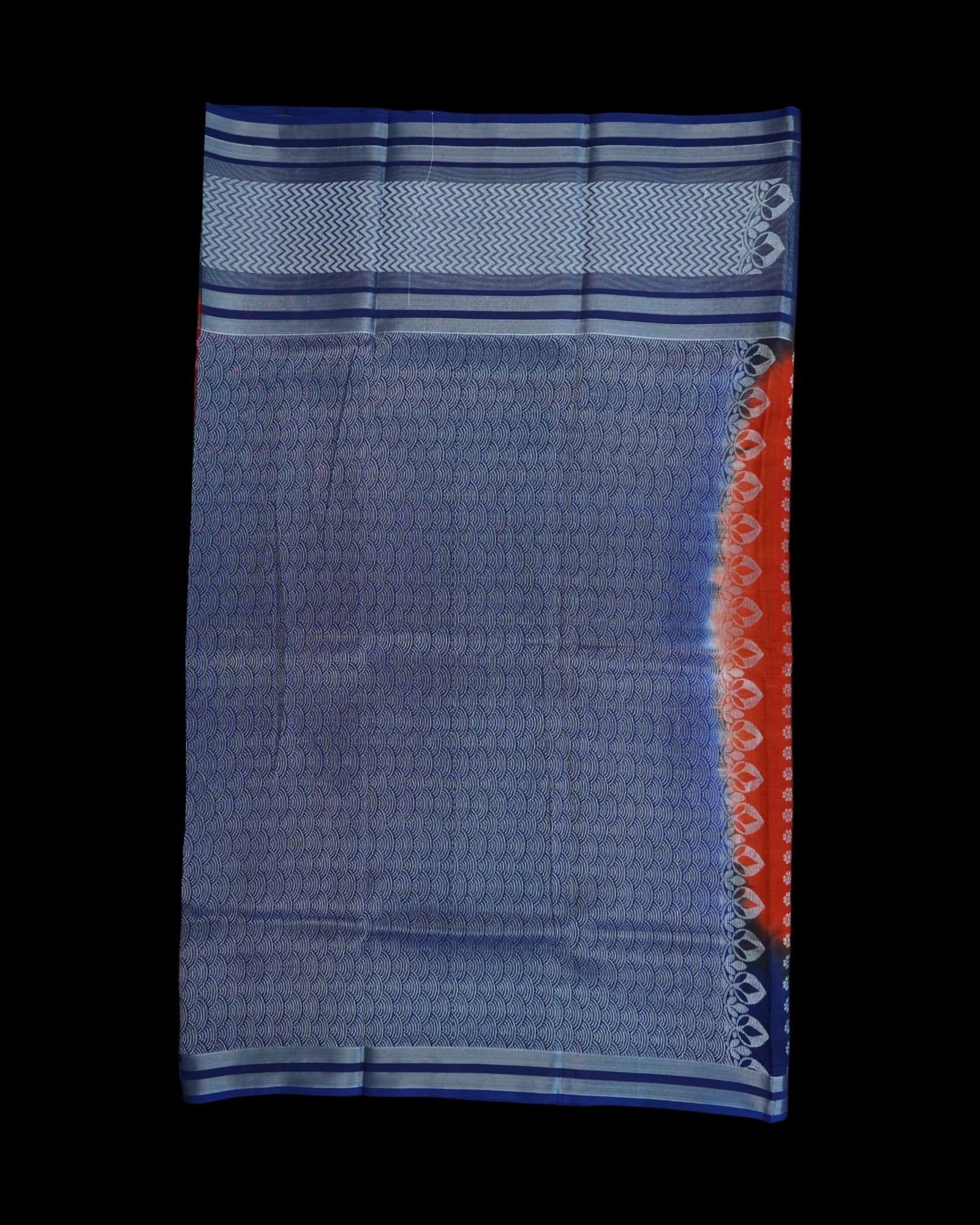 Red Mangalgiri Pure Pattu Silk Saree With Zari