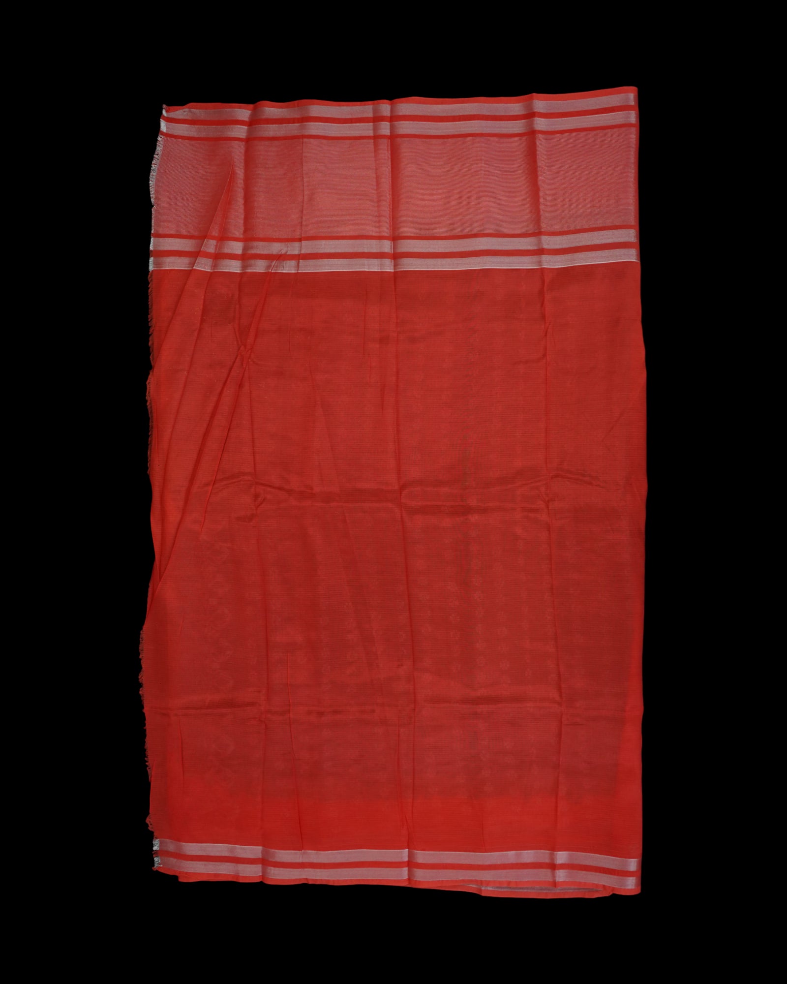 Peacock Blue Mangalgiri Silk Saree Silver Zari