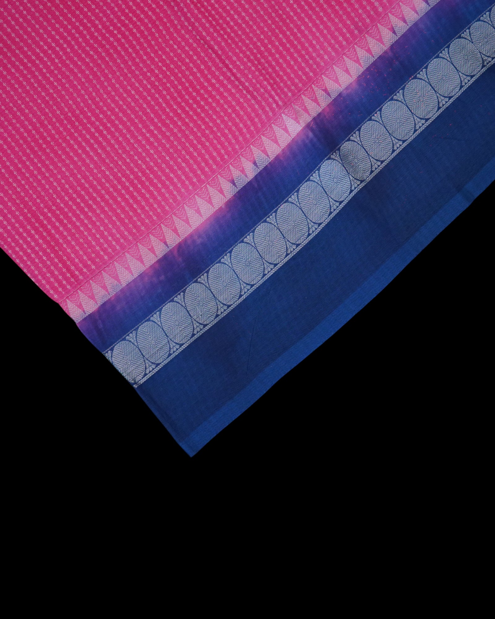 Pink Mangalgiri Pure Pattu Silk Saree