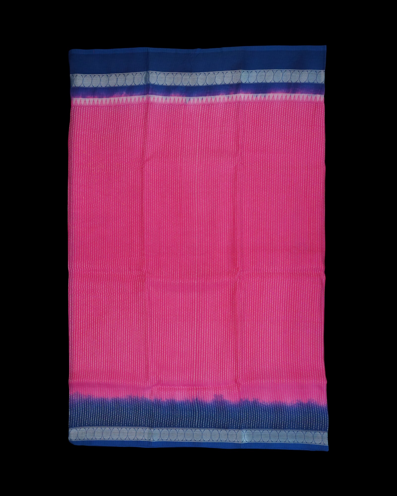 Pink Mangalgiri Pure Pattu Silk Saree