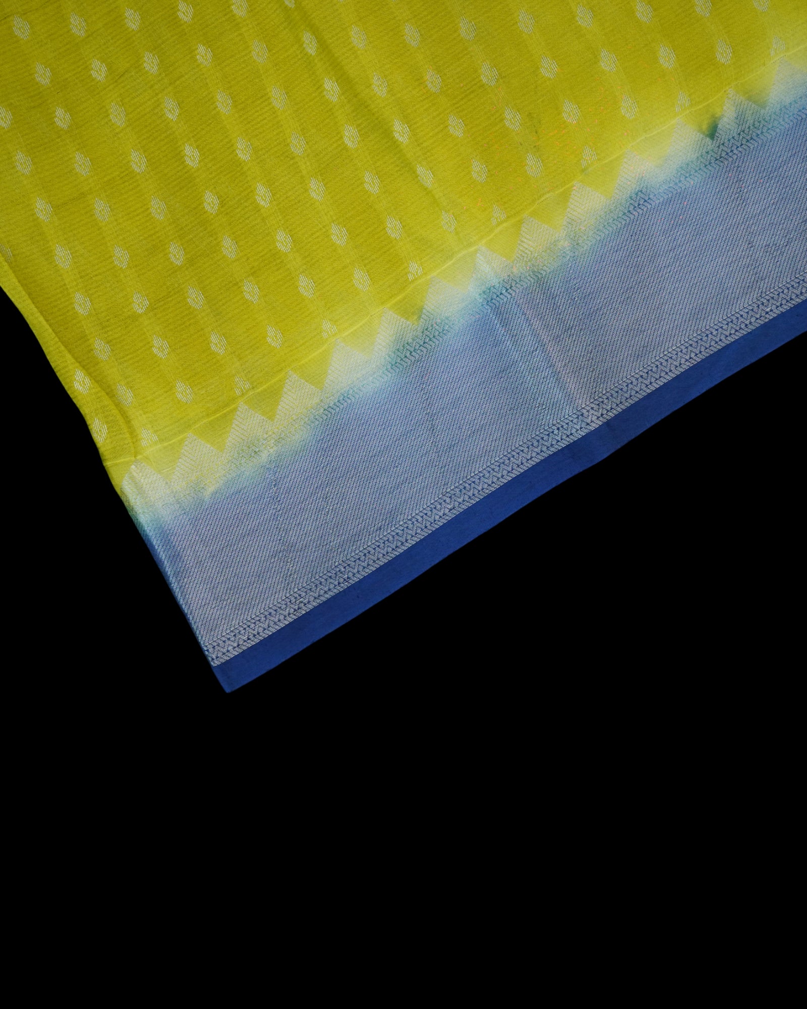 Haldi Yellow Mangalgiri Pattu Silk Saree