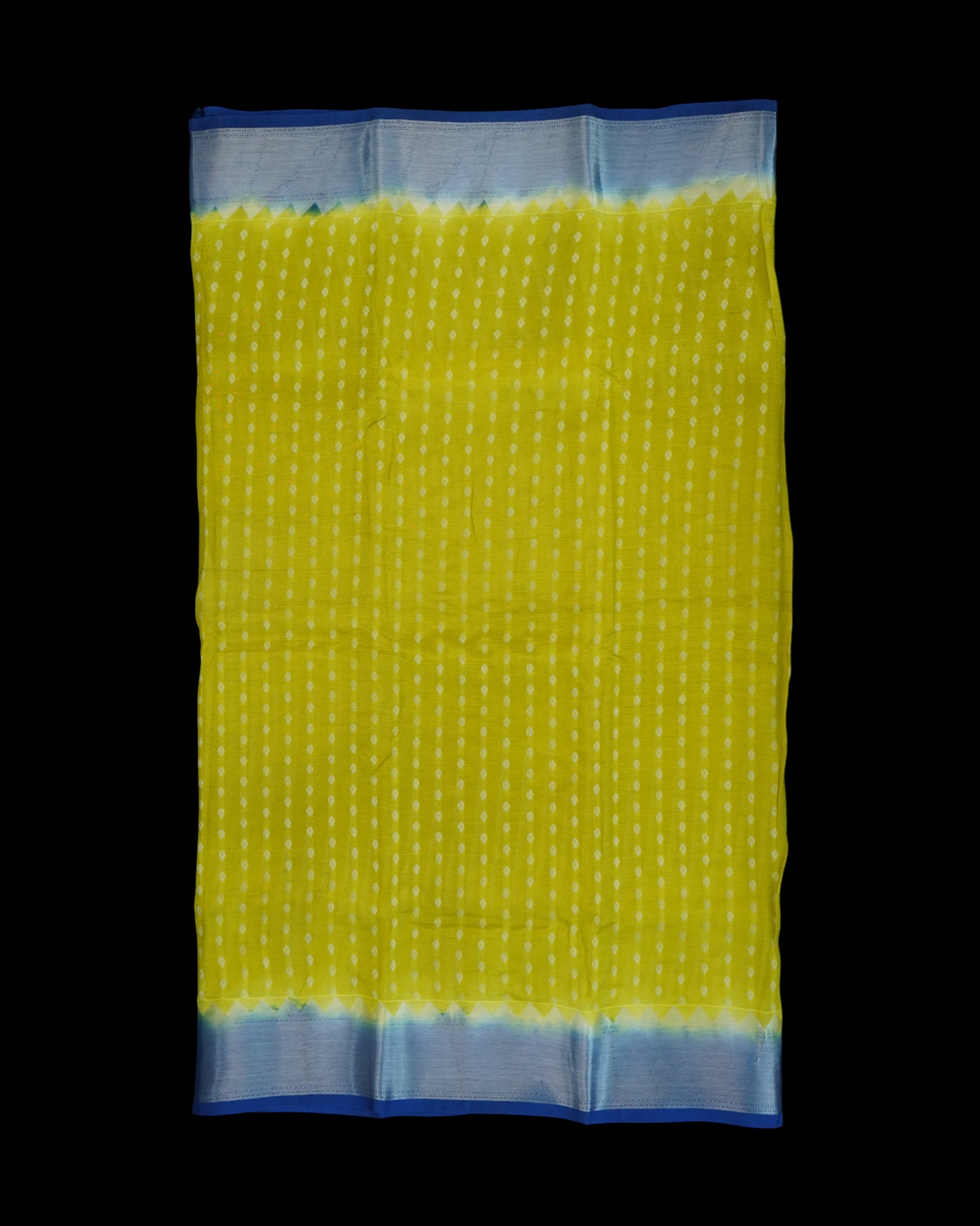 Haldi Yellow Mangalgiri Pattu Silk Saree