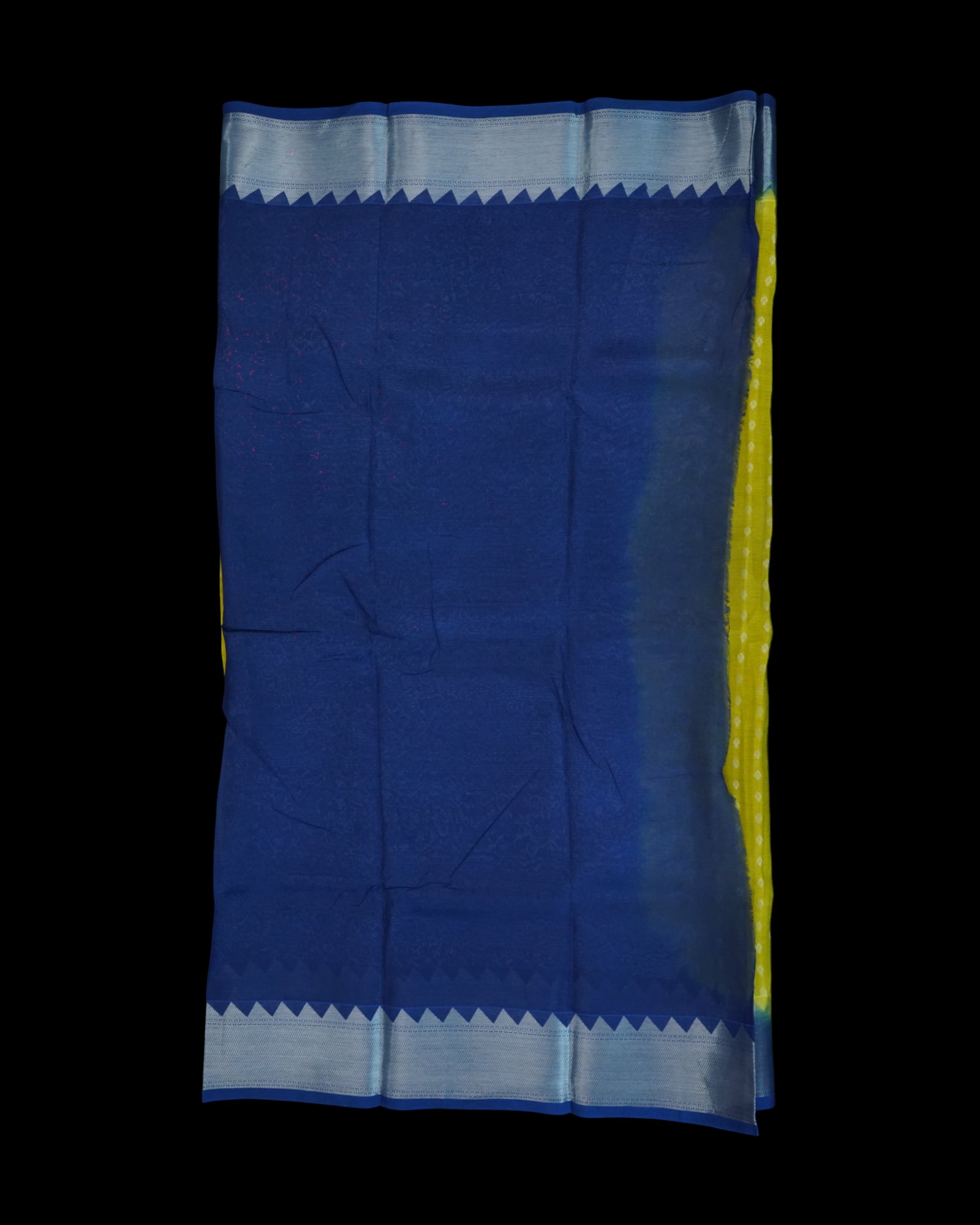 Haldi Yellow Mangalgiri Pattu Silk Saree