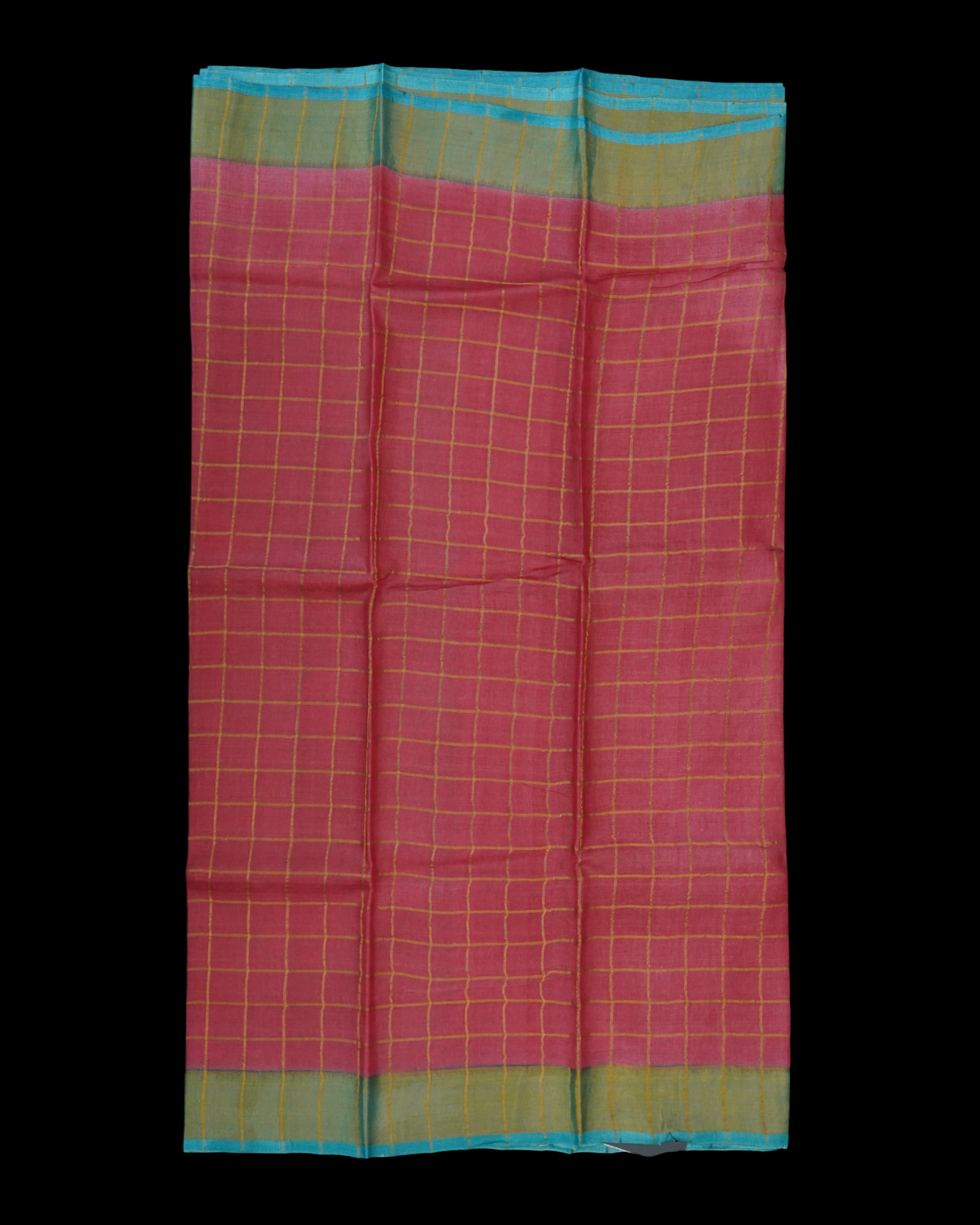 Pink Mangalgiri Silk Saree Gold Zari