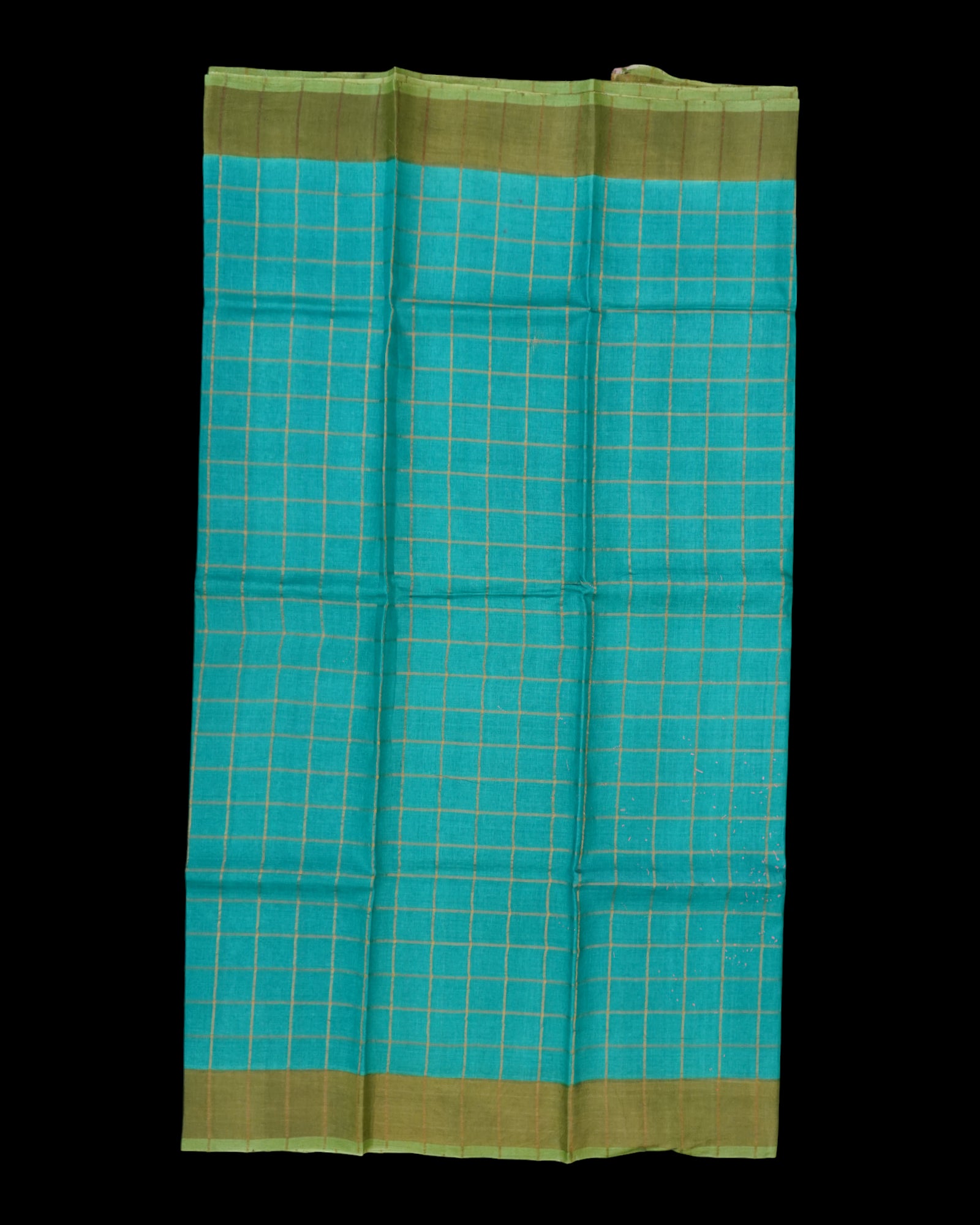 Rama Blue Mangalgiri Pure Silk Saree