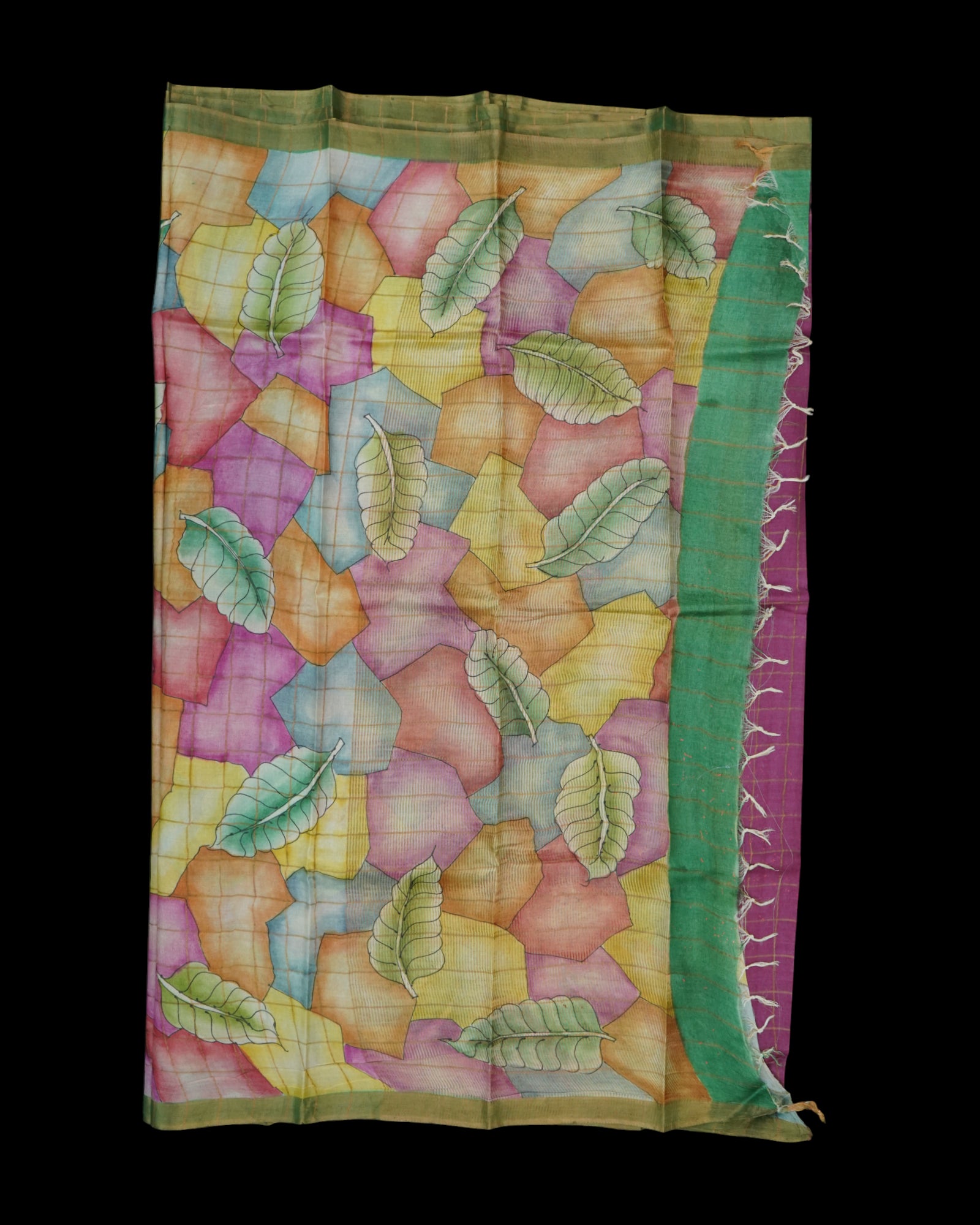 Wine Mangalgiri Silk Saree