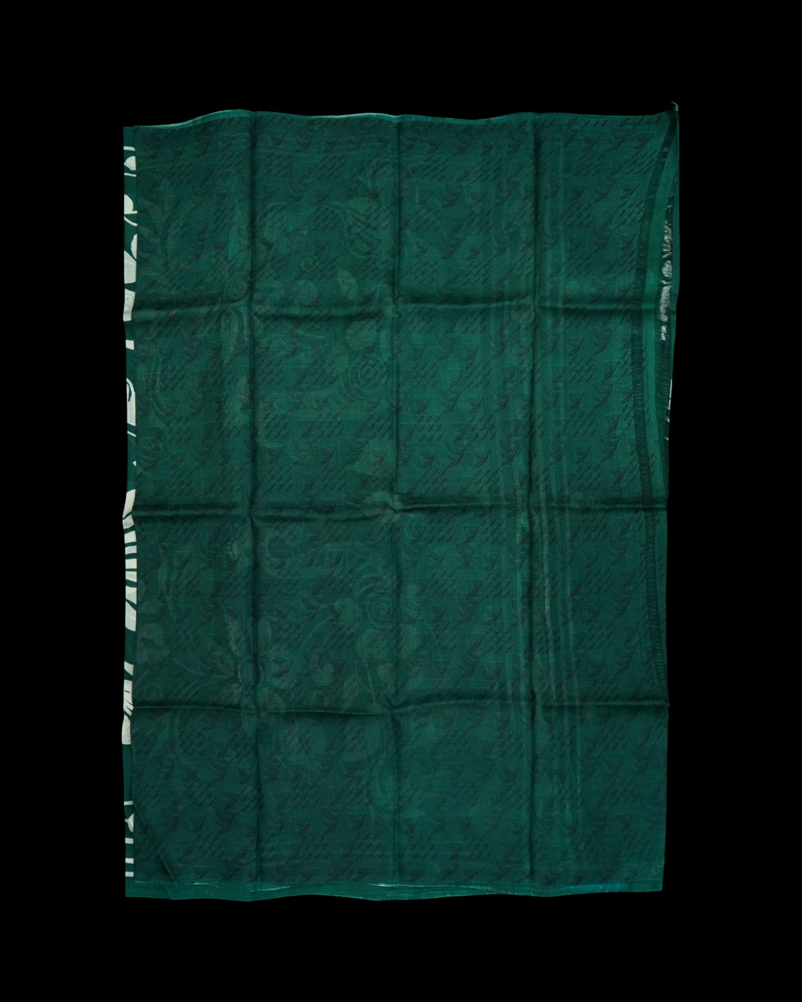 Vibrant Green Mangalgiri Tussar Silk Saree