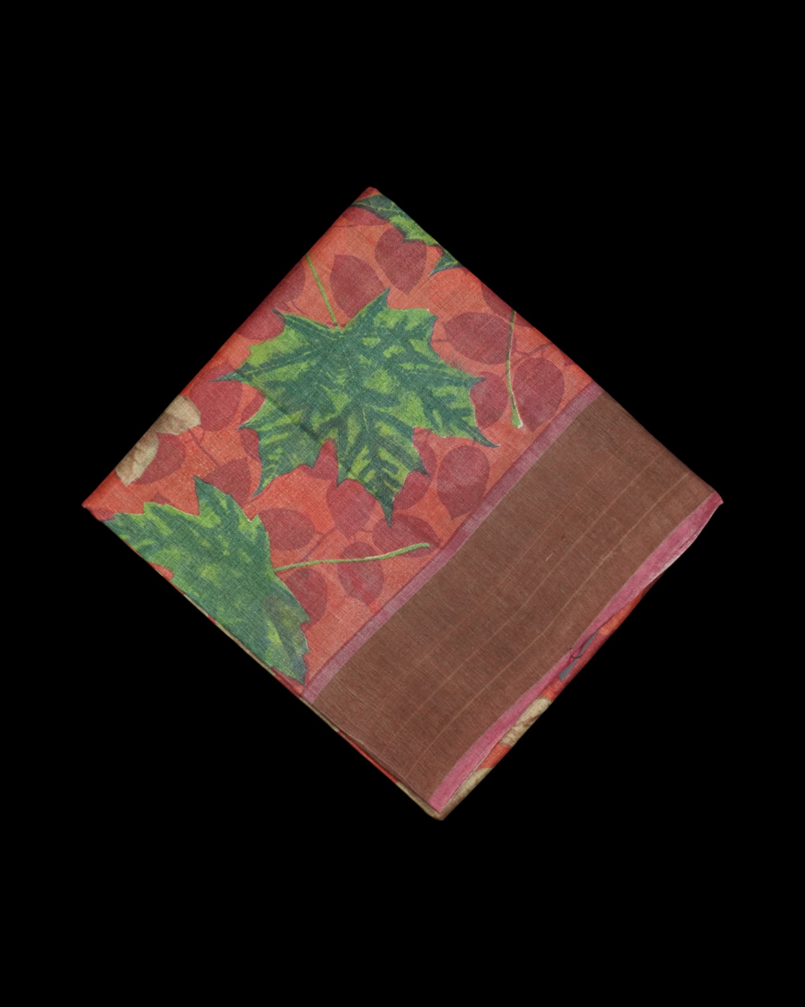 Red Mangalgiri Tussar Silk Saree