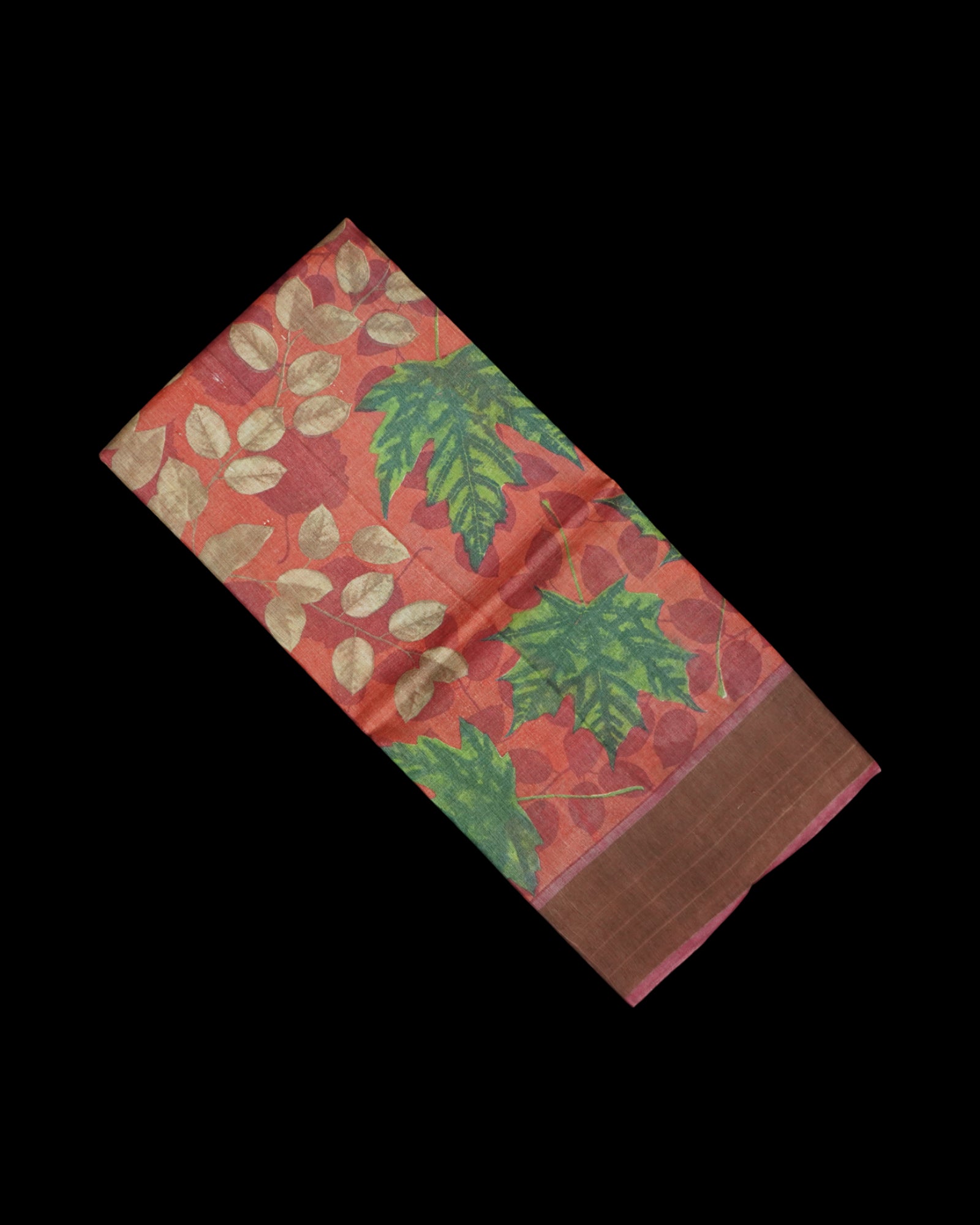Red Mangalgiri Tussar Silk Saree