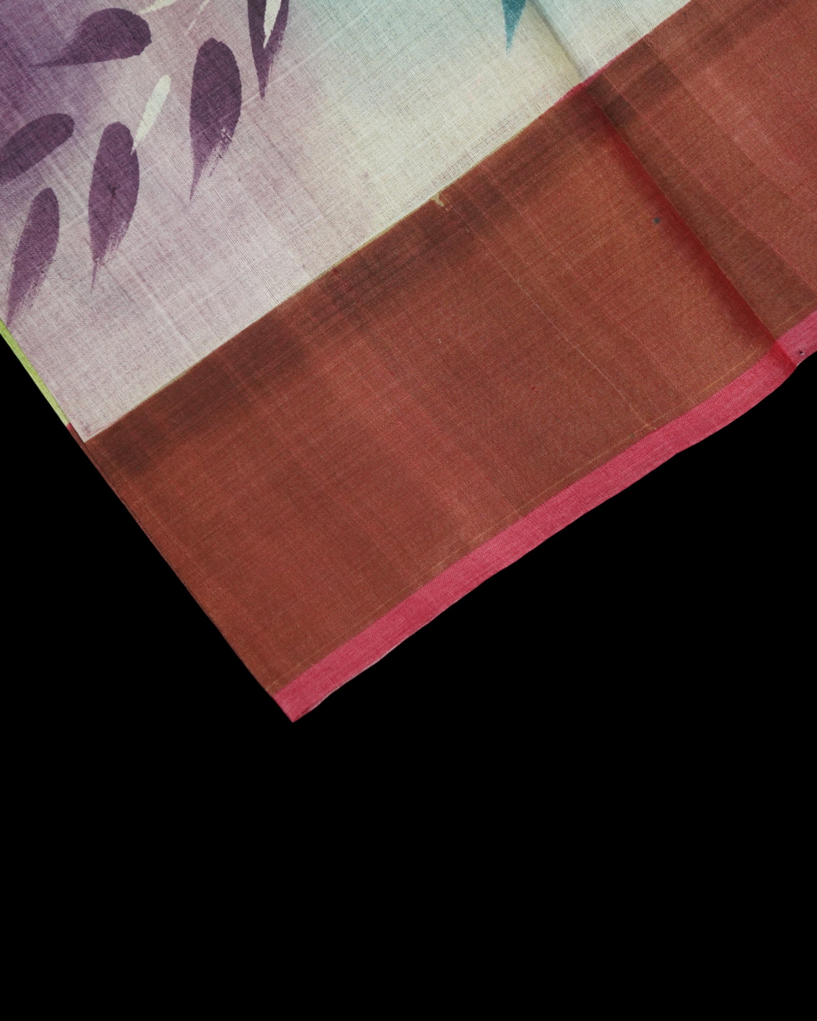 Floral Mangalgiri Tussar Silk Saree