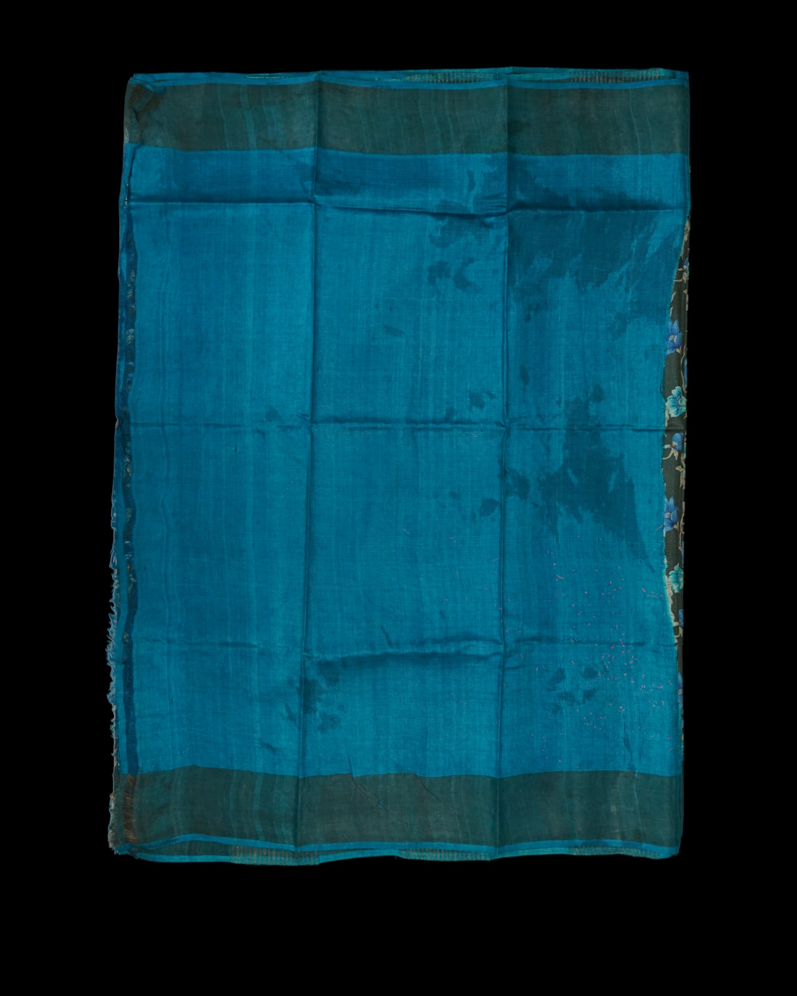 Floral Tussar Silk Mangalgiri Saree