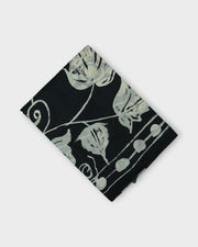 Black Tussar Silk Mangalgiri Floral Saree