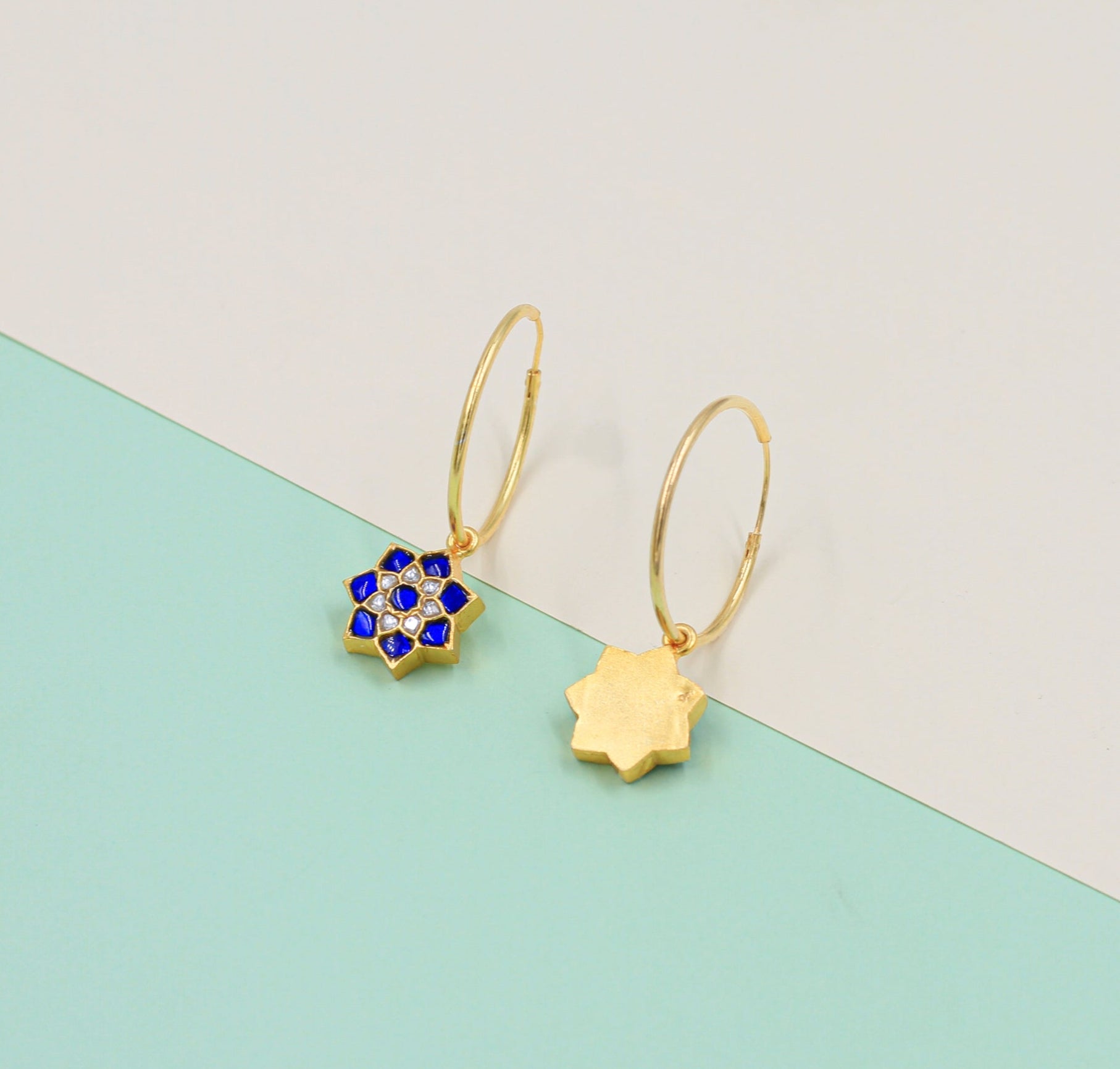 Golden Edge Hoops