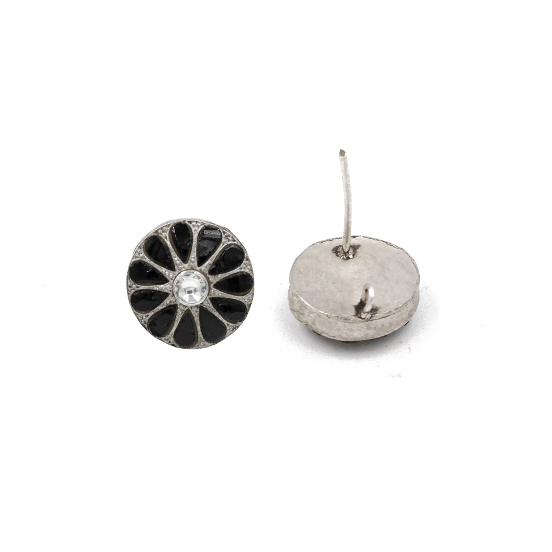 Classic Round Earrings in Polished Silver