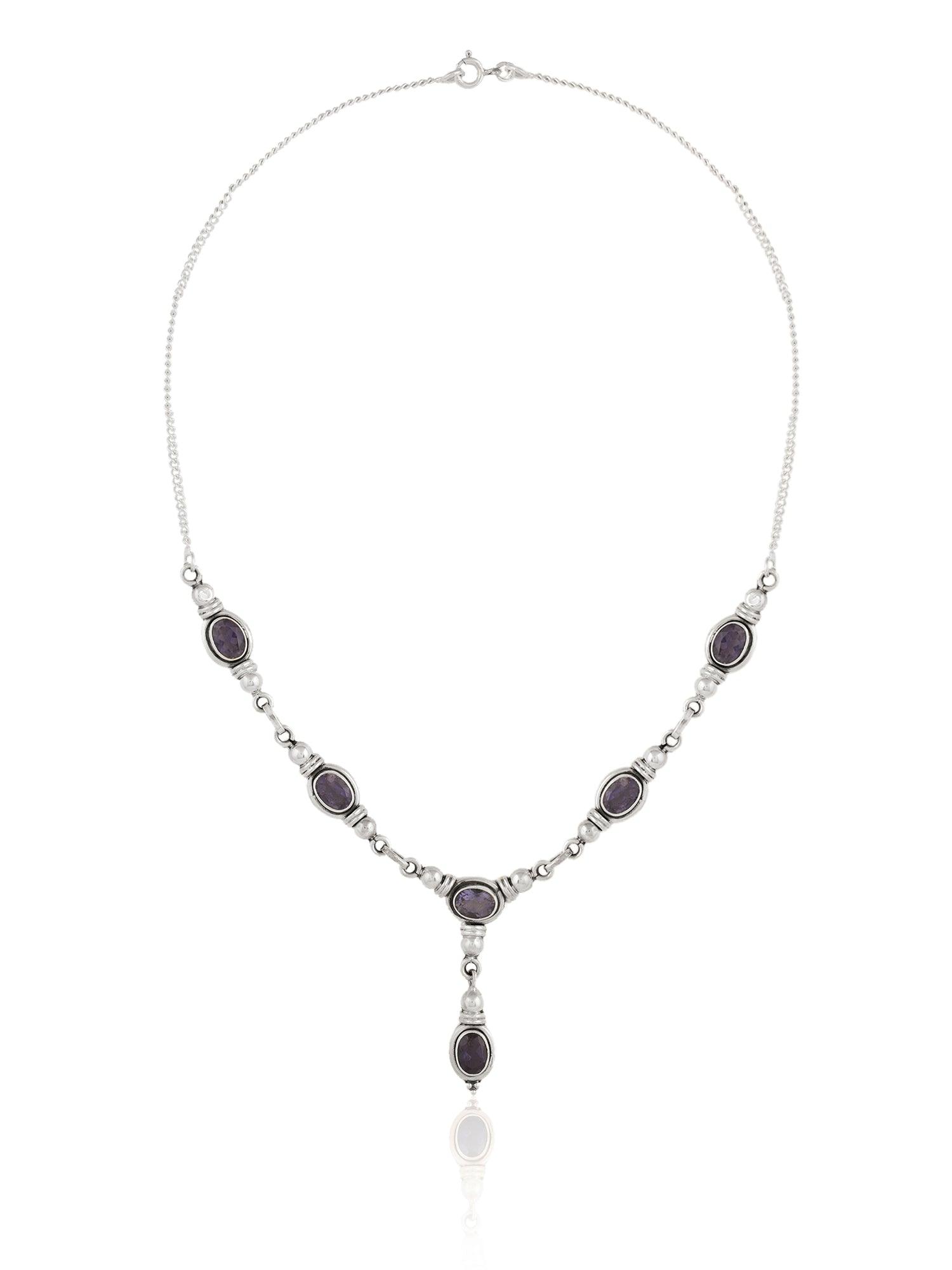 Gleaming Twilight Amethyst Necklace - Dyulokha