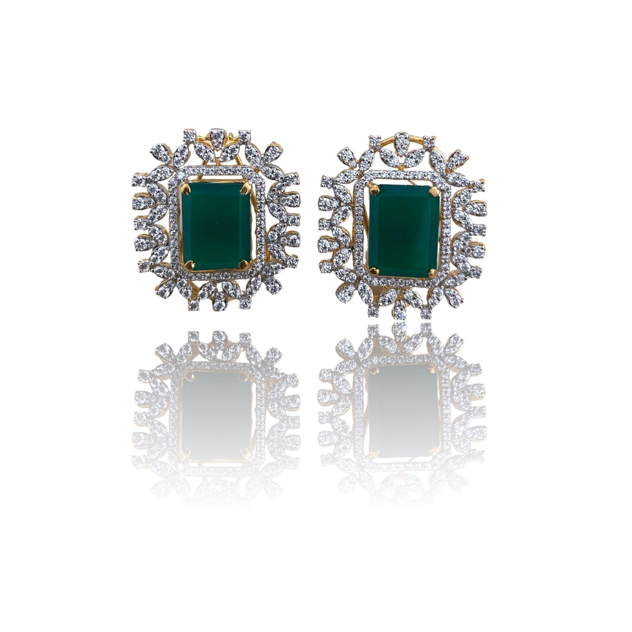 Emerald Enchanted Earrings - Dyulokha