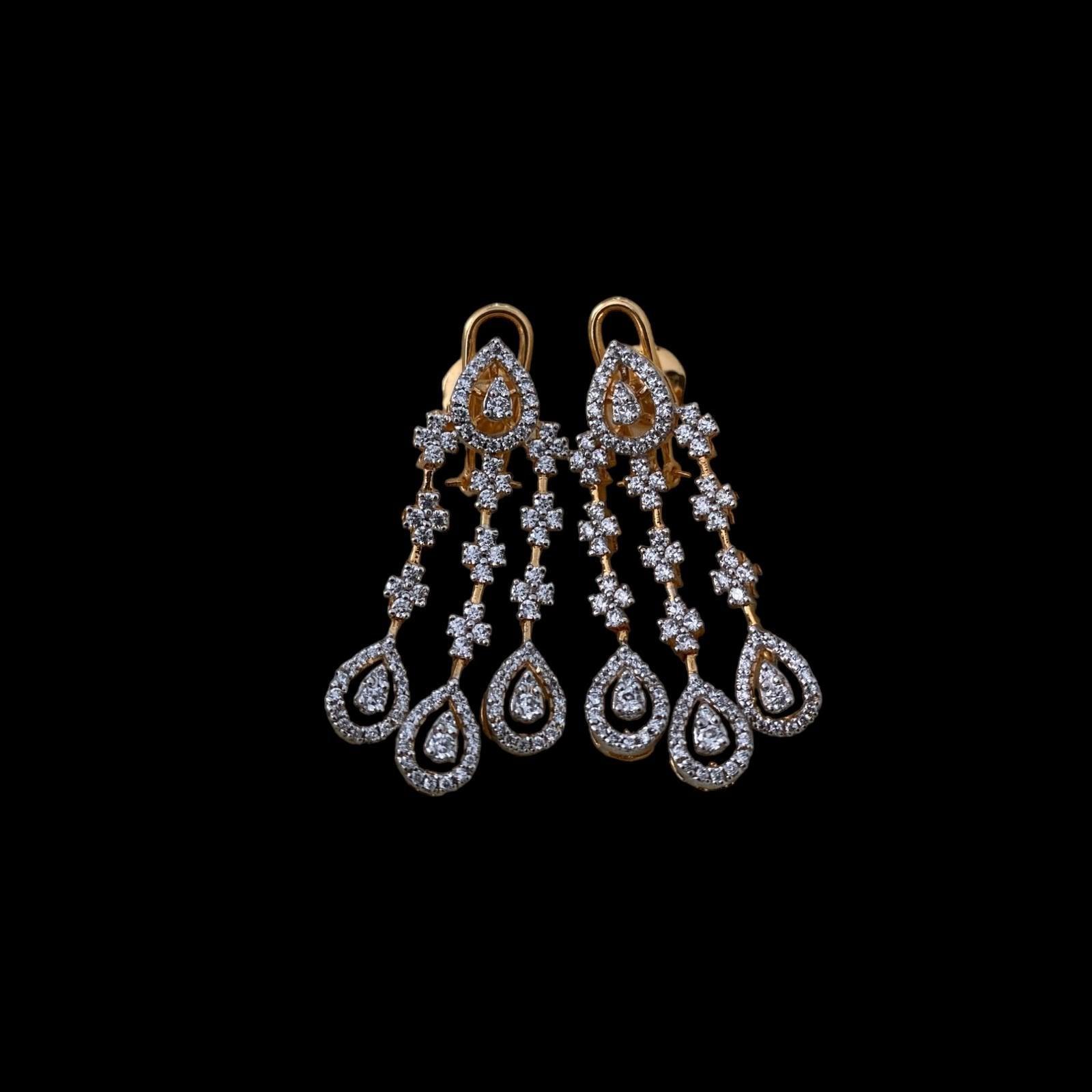 Glitz CZ Sparkle Earrings - Dyulokha