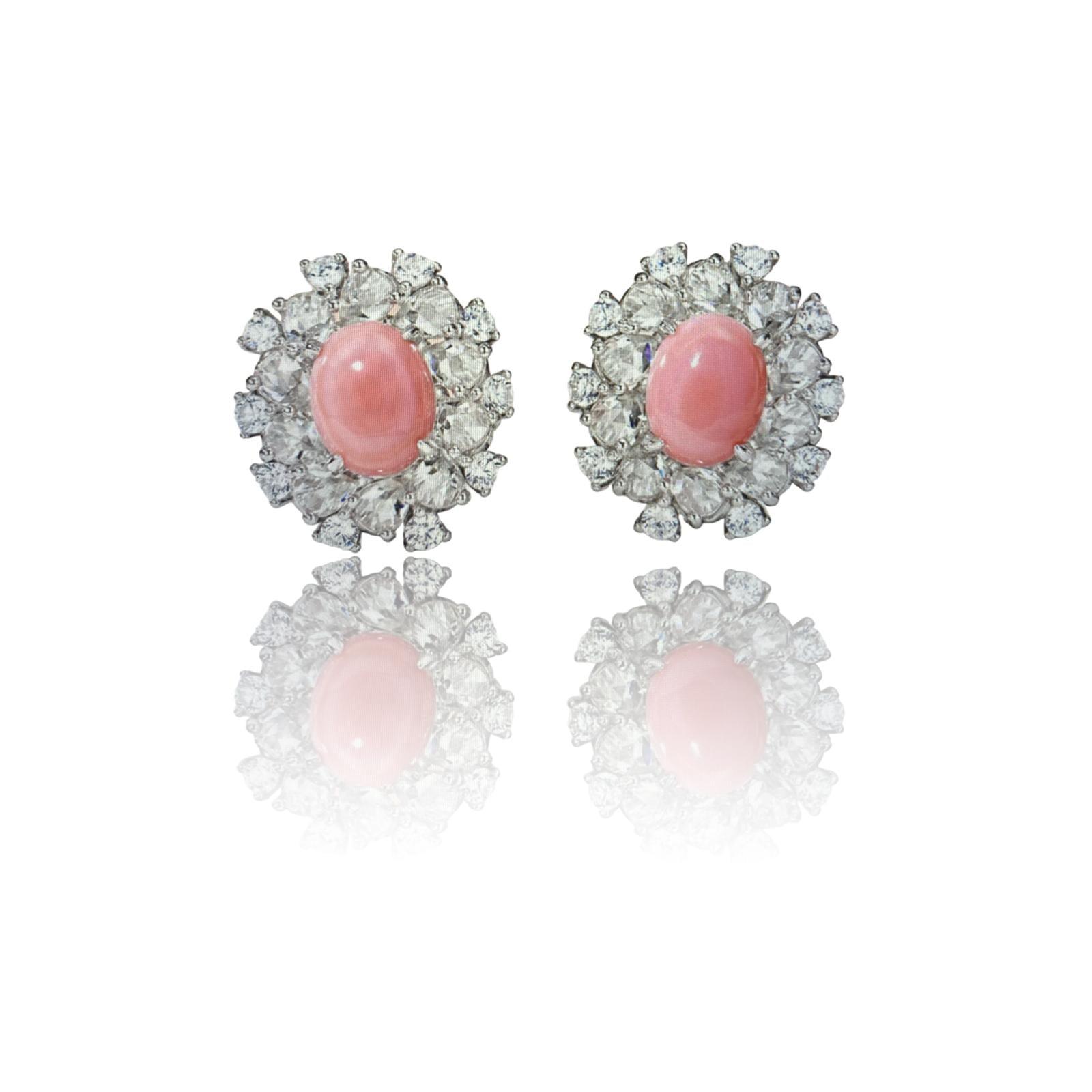Rose Petal Whispers Studs - Dyulokha