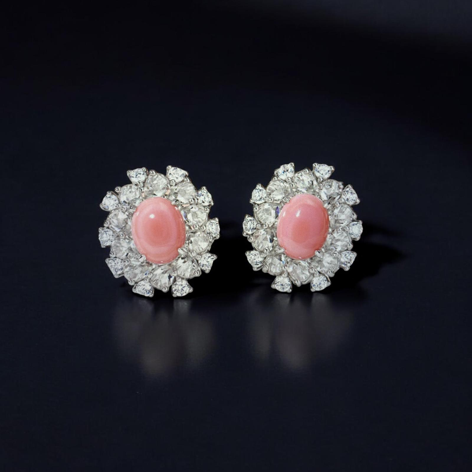 Rose Petal Whispers Studs - Dyulokha