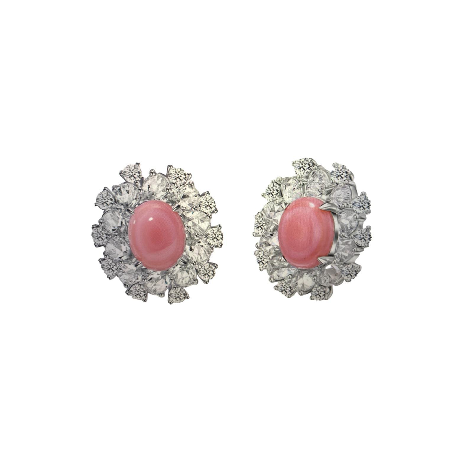 Rose Petal Whispers Studs - Dyulokha