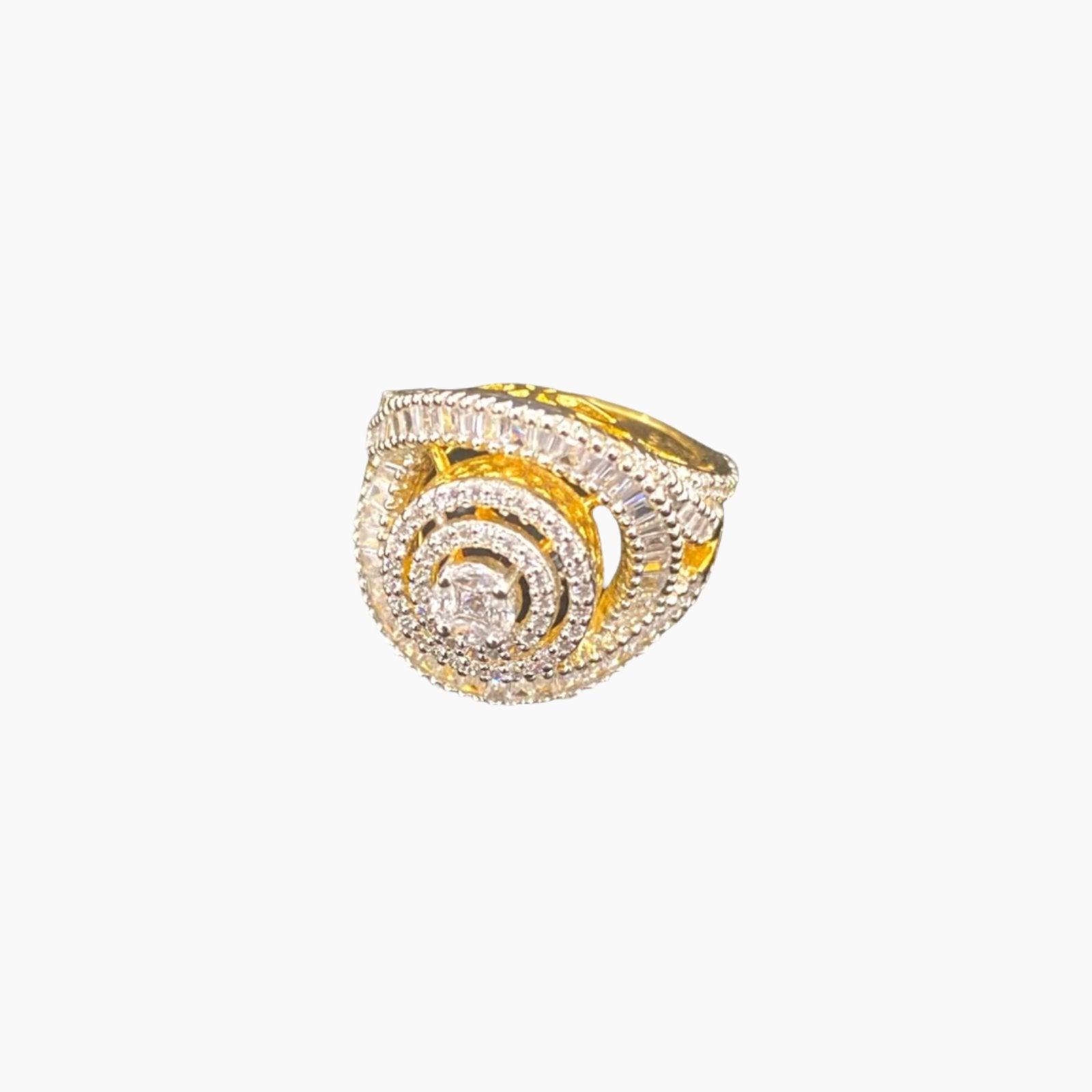 Golden Grace CZ Ring - Dyulokha