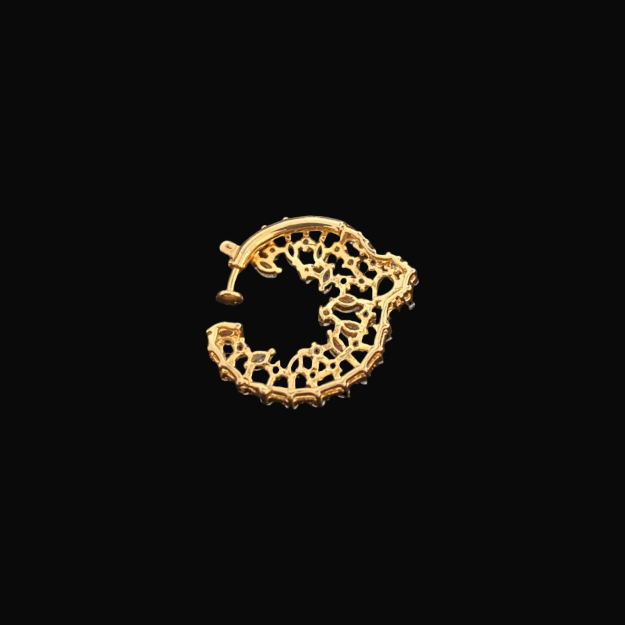 Enchanting Emerald Nose Ring - Dyulokha