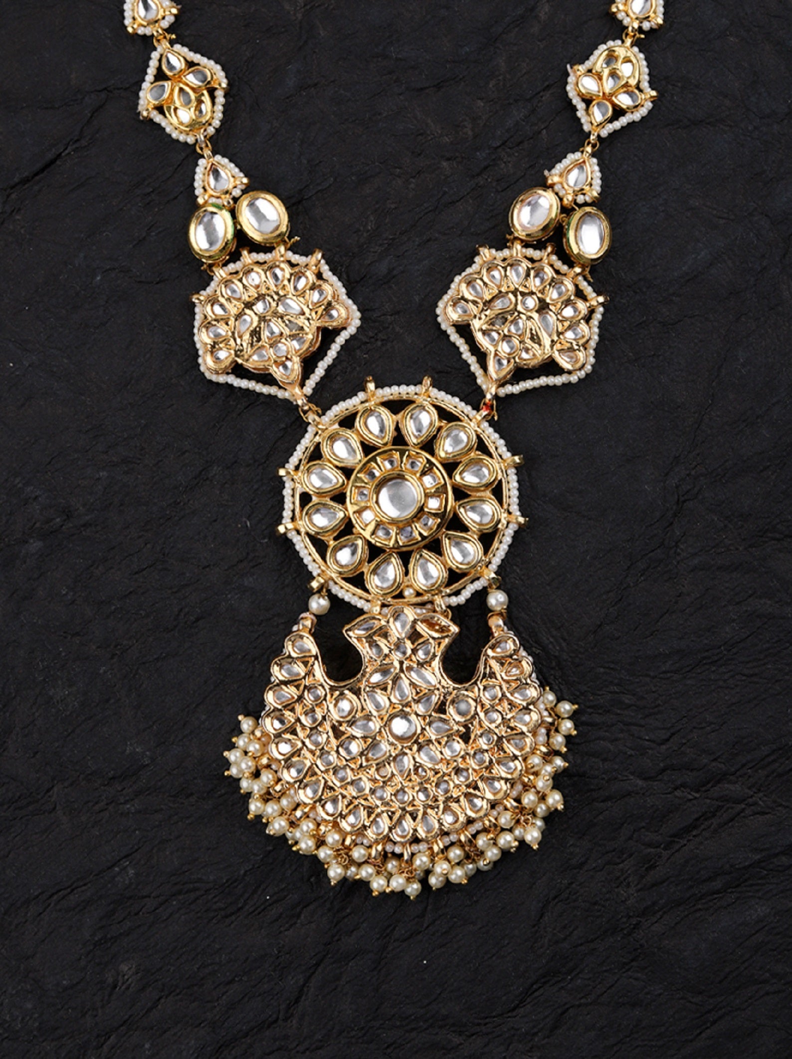 Kundan Pearl Long Necklace