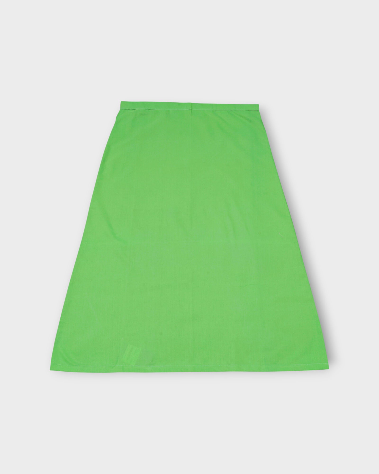 Parrot Green Cotton Ankle Length Petticoat
