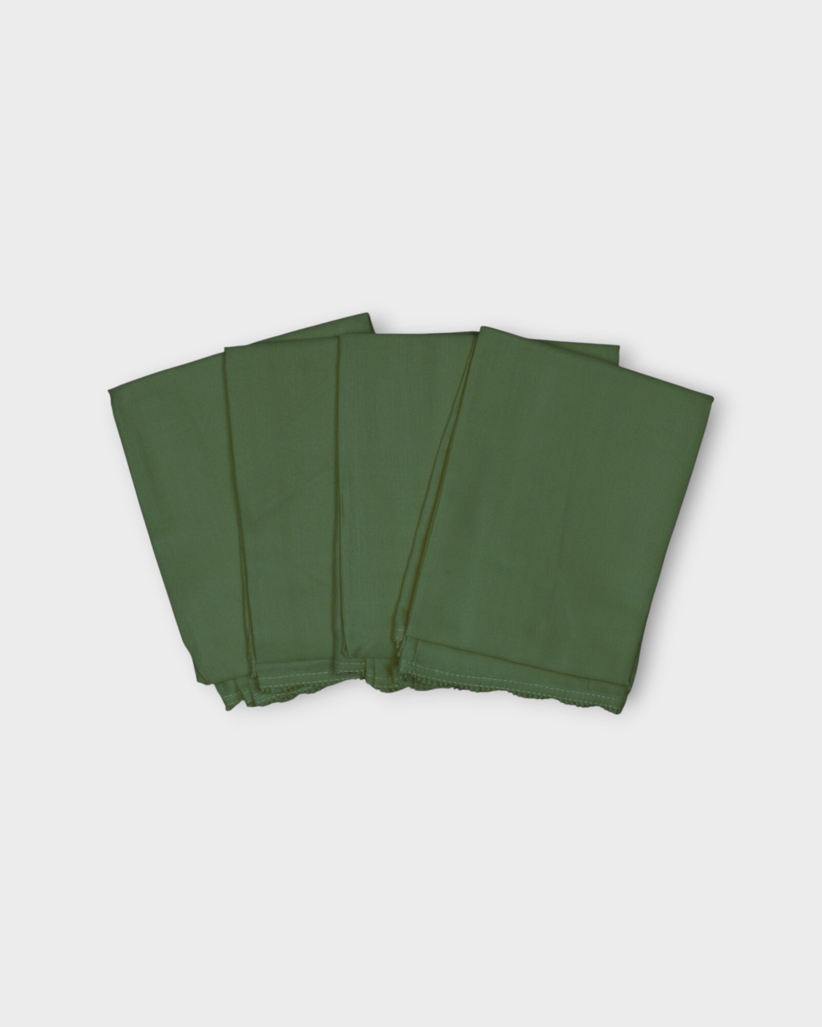 Dark Green Cotton Ankle Length Petticoat