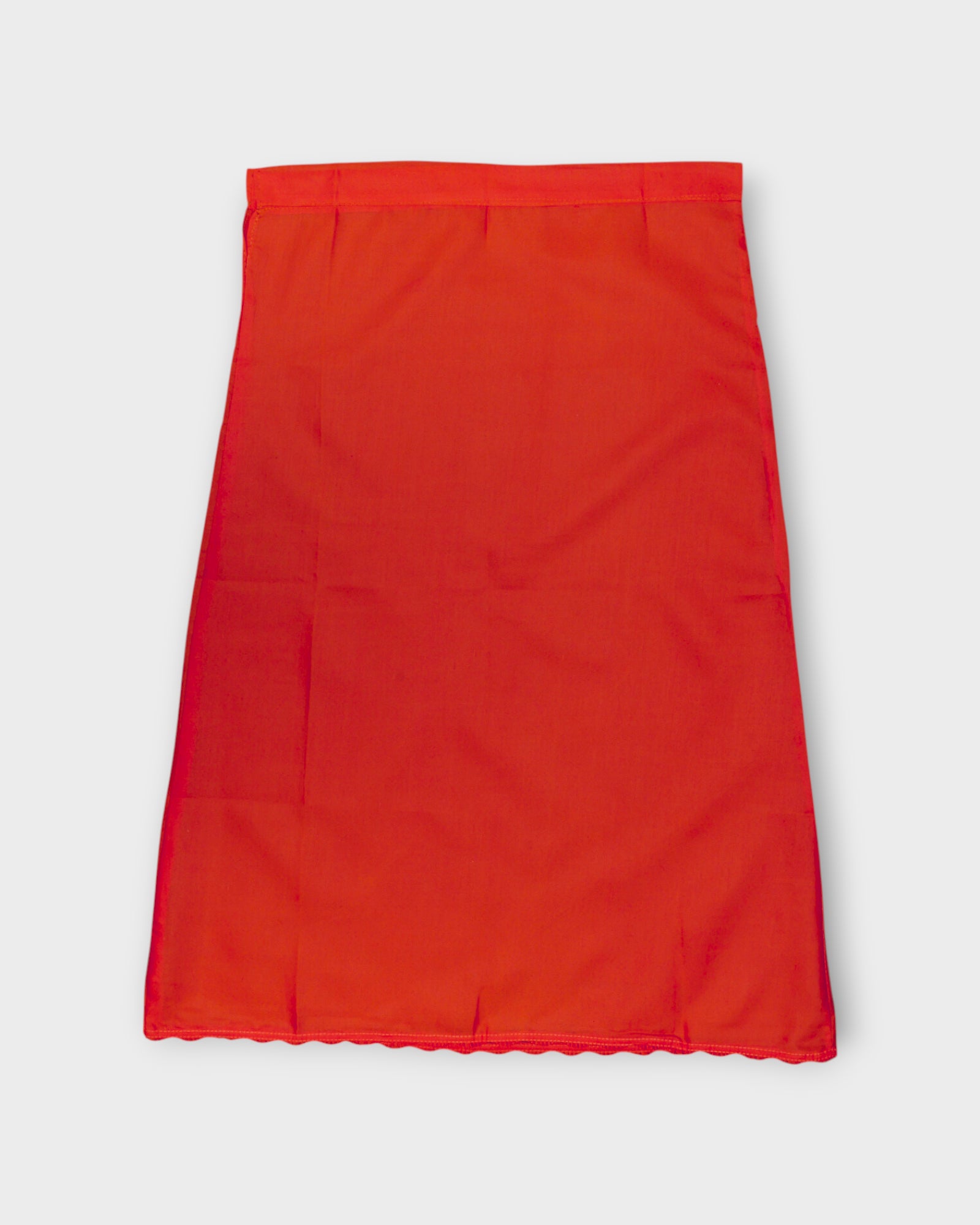 Dark Red Cotton Ankle Length Petticoat