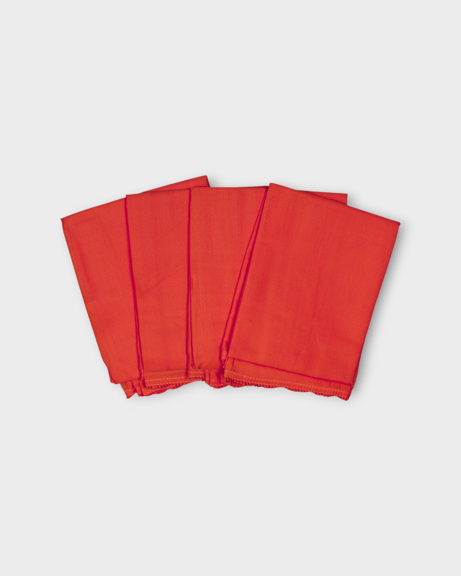 Dark Red Cotton Ankle Length Petticoat
