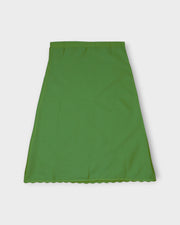 Green Cotton Ankle Length Petticoat