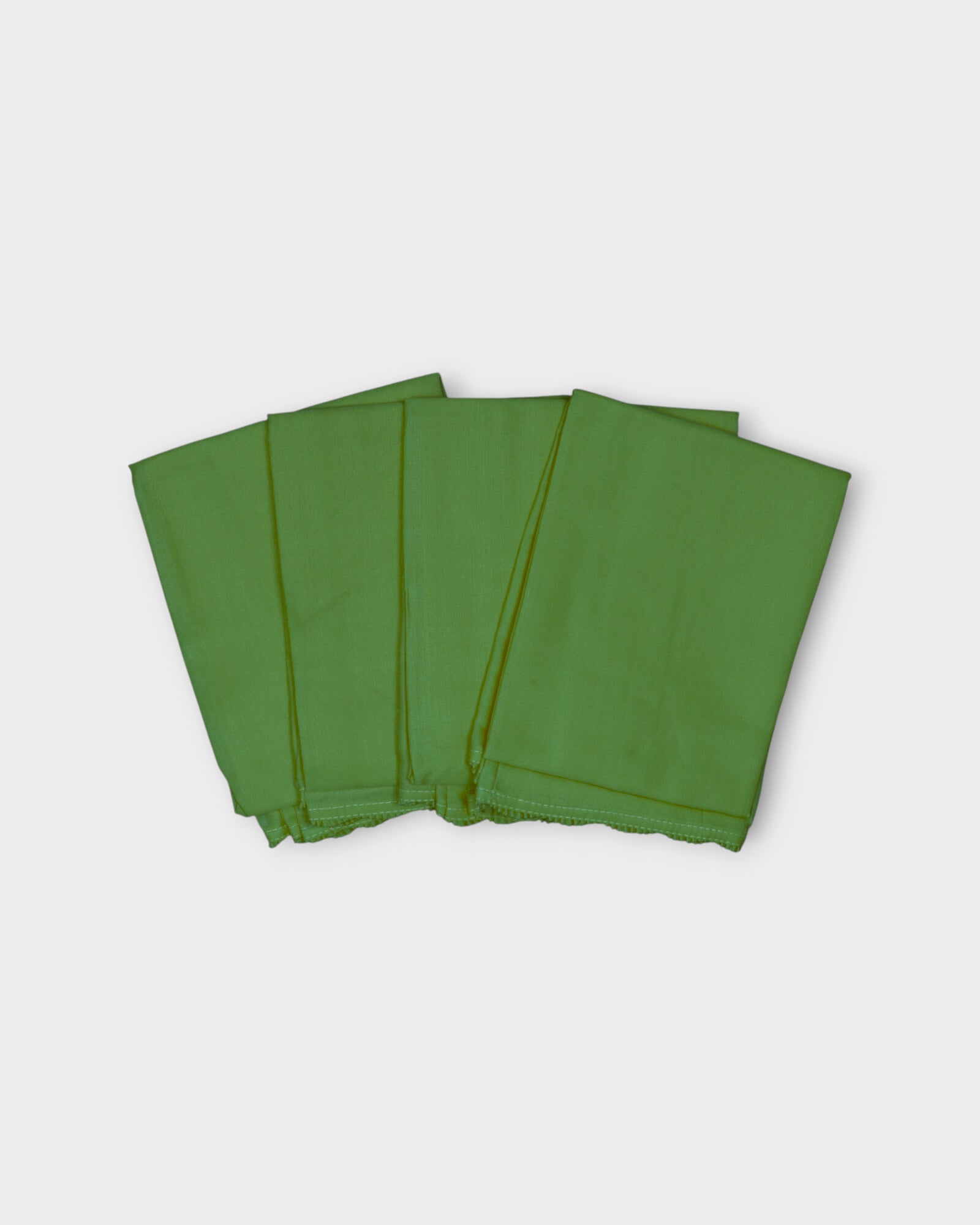Green Cotton Ankle Length Petticoat