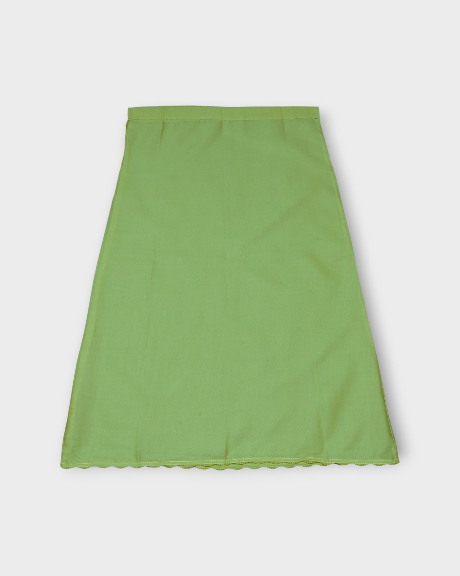Light Green Cotton Ankle Length Petticoat