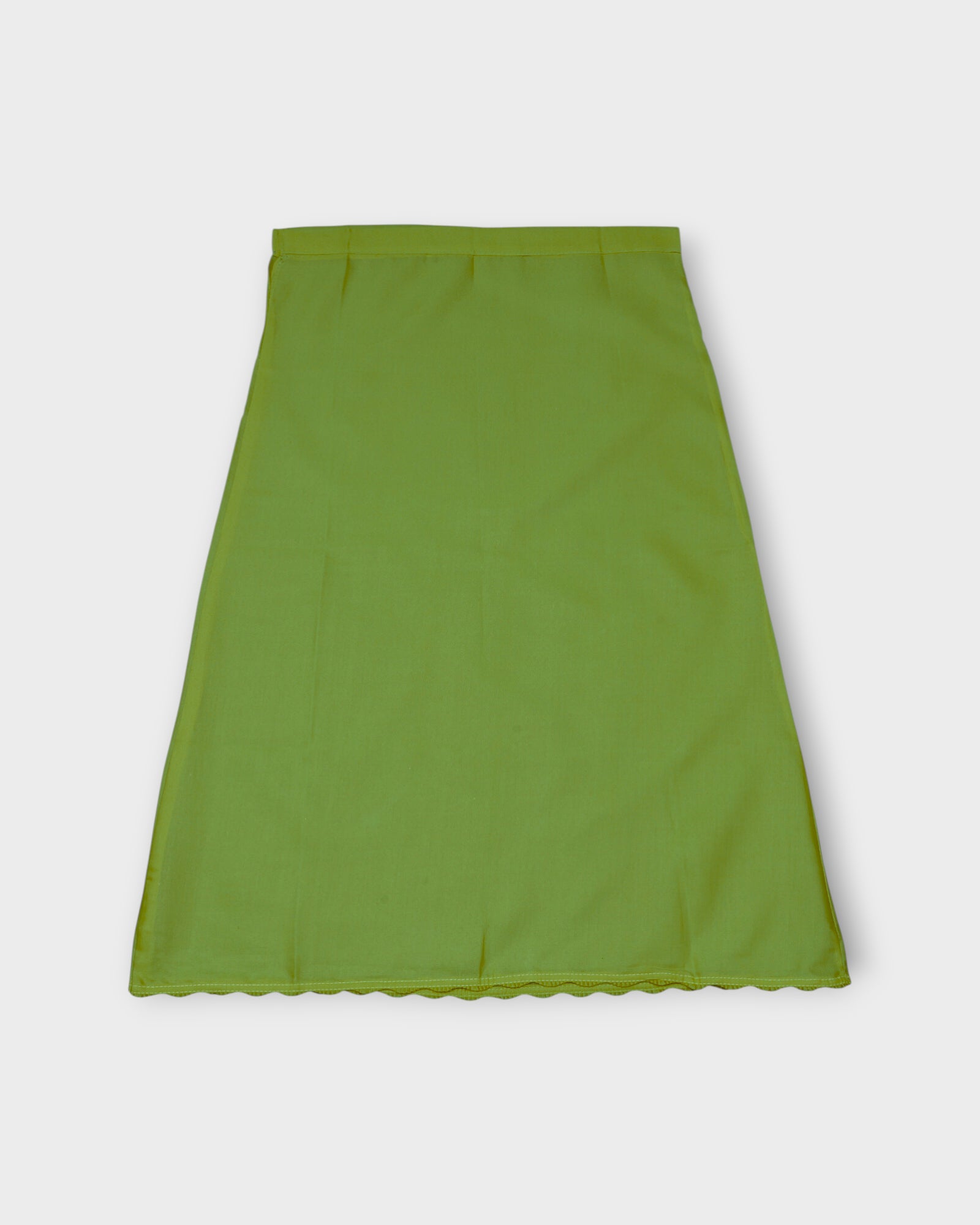 Mehendi Green Cotton Ankle Length Petticoat