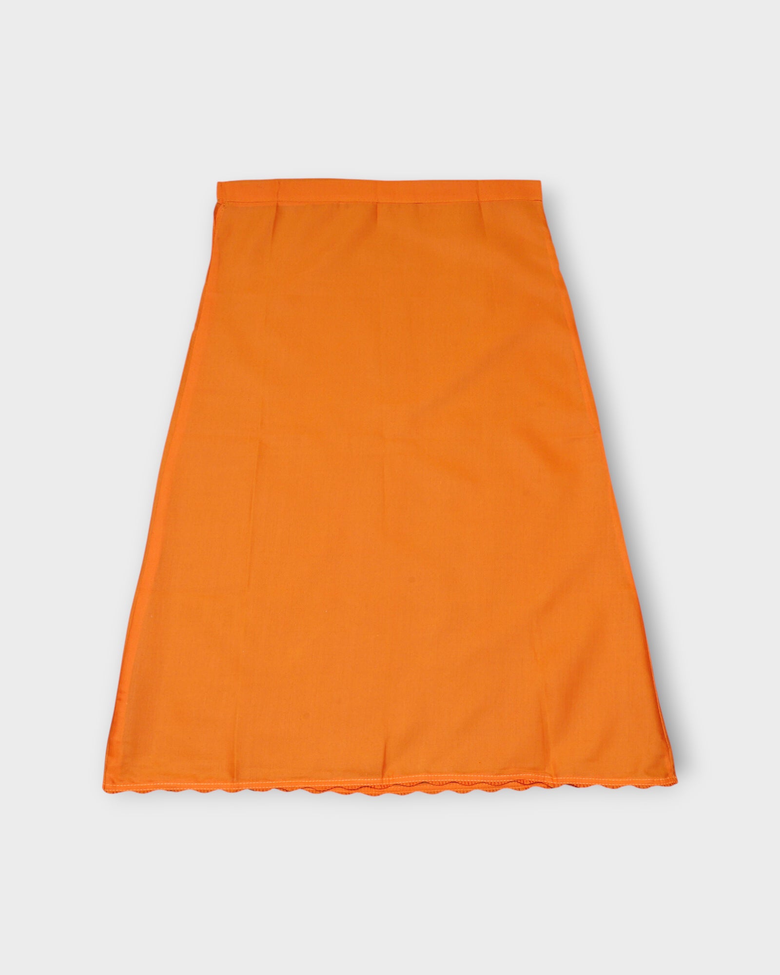 Orange Cotton Adjustable Fit Petticoat