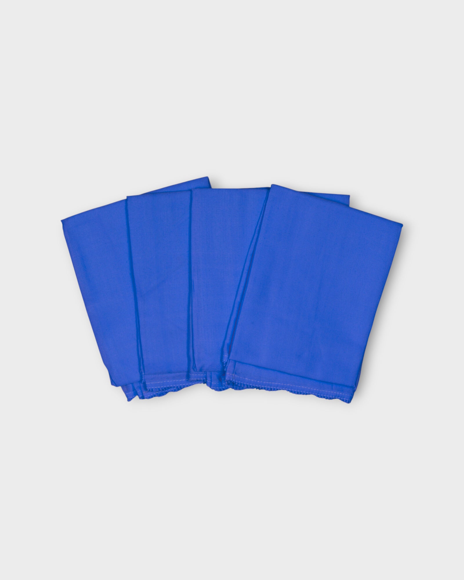 Peacock Blue Cotton Ankle Length Petticoat
