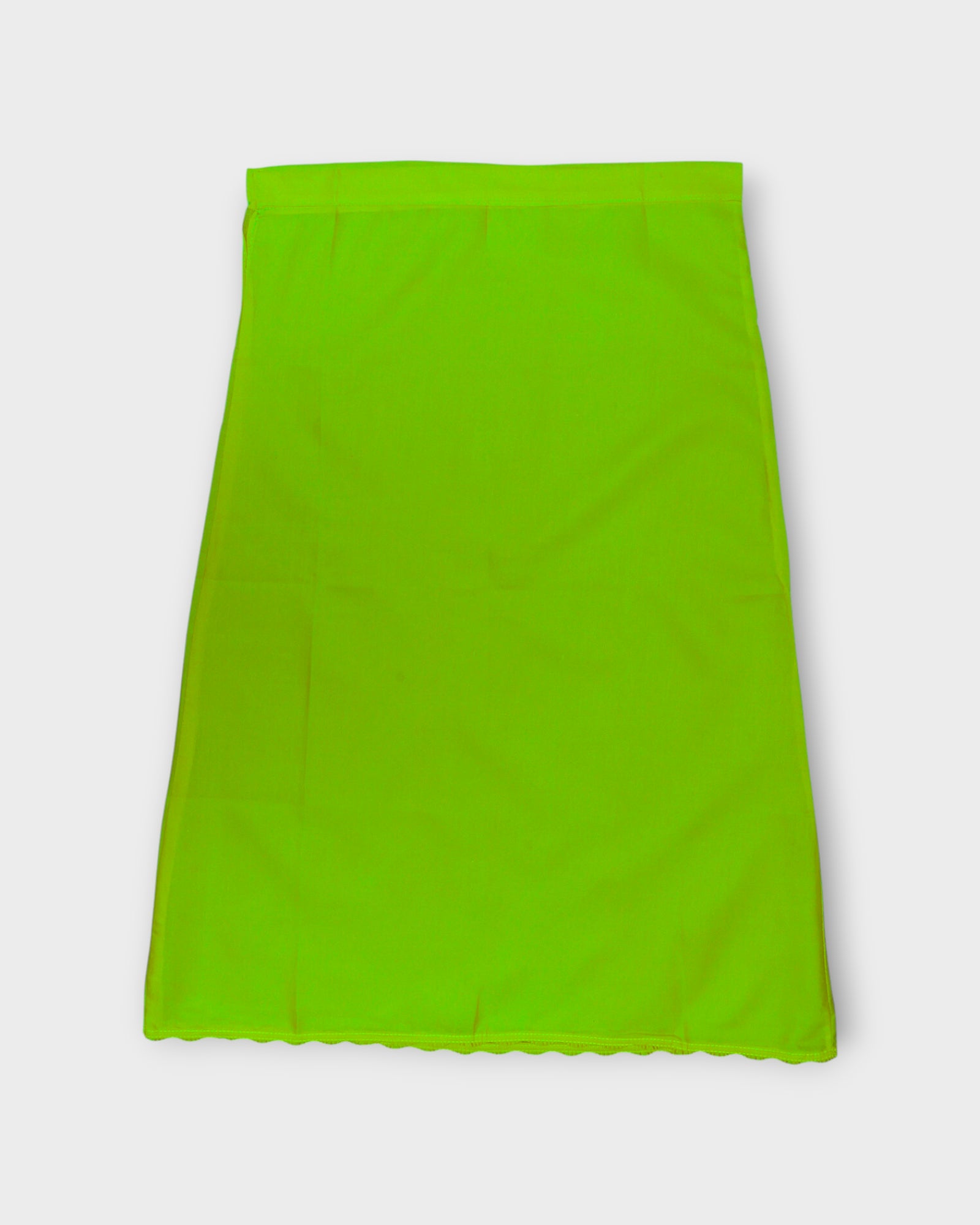 Parrot Green Cotton Adjustable Drawstring Petticoat